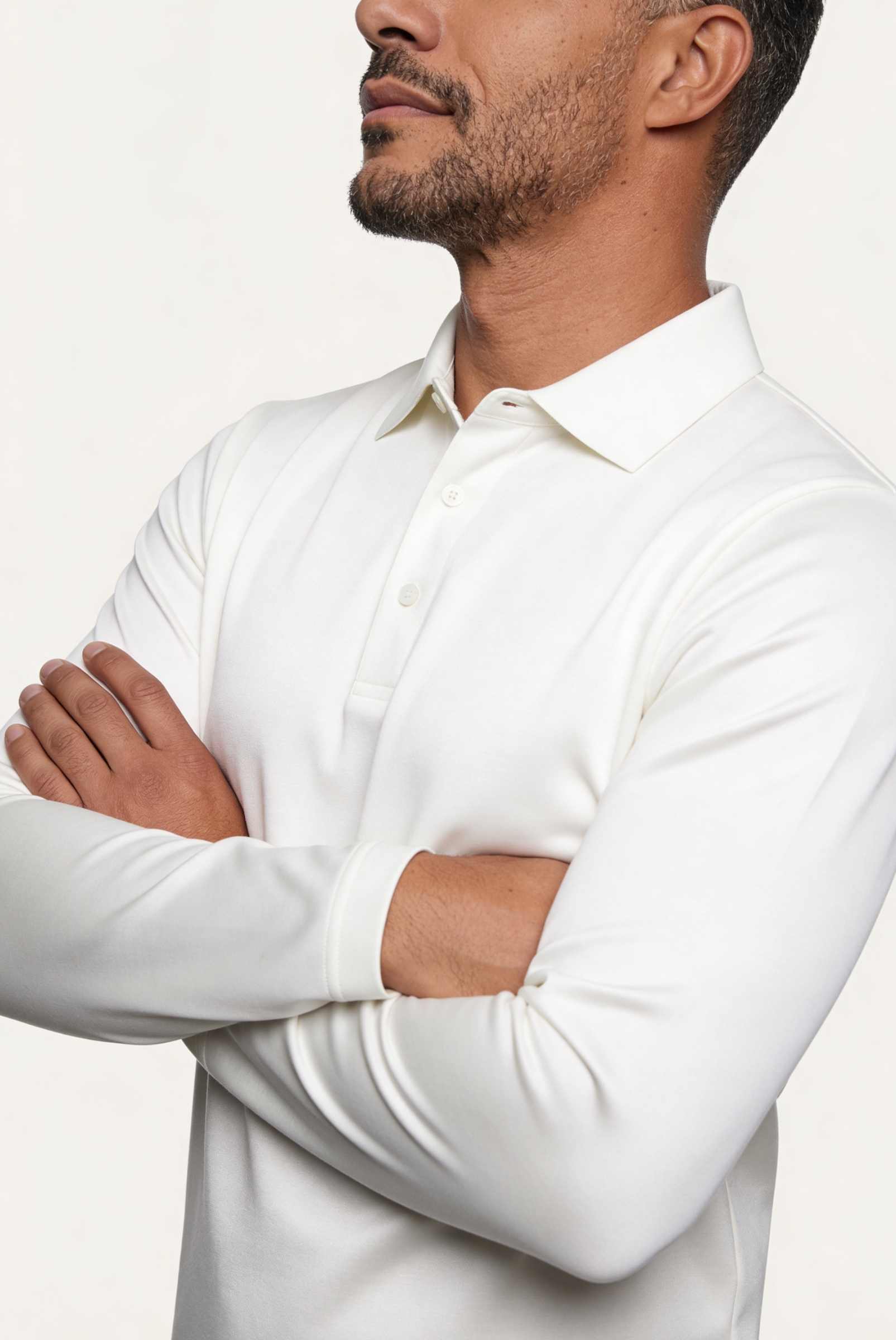 Beyaz Imperial Uzun Kollu Polo 3