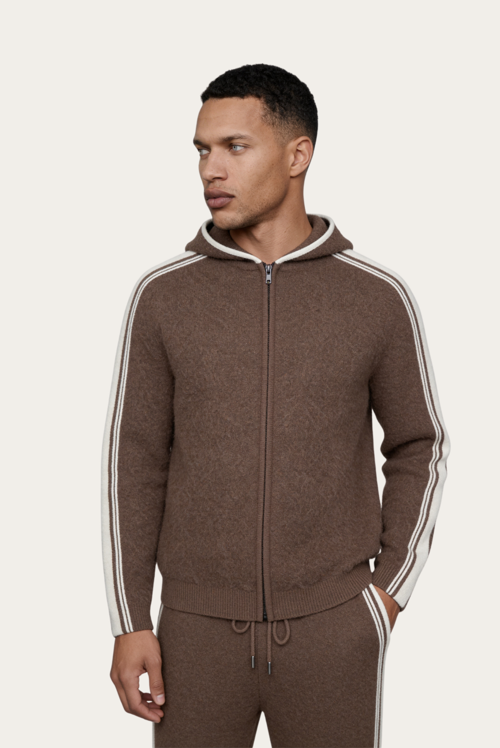 Dark Mocha Merino Wool Eşofman Takımı 1