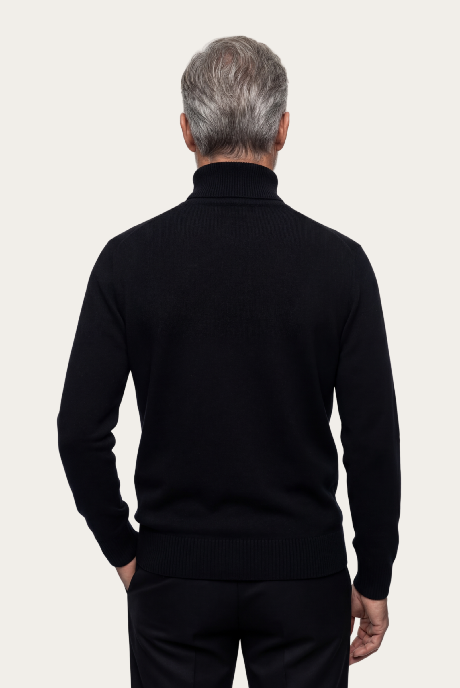 Siyah Cashmere Balıkçı Yaka 2