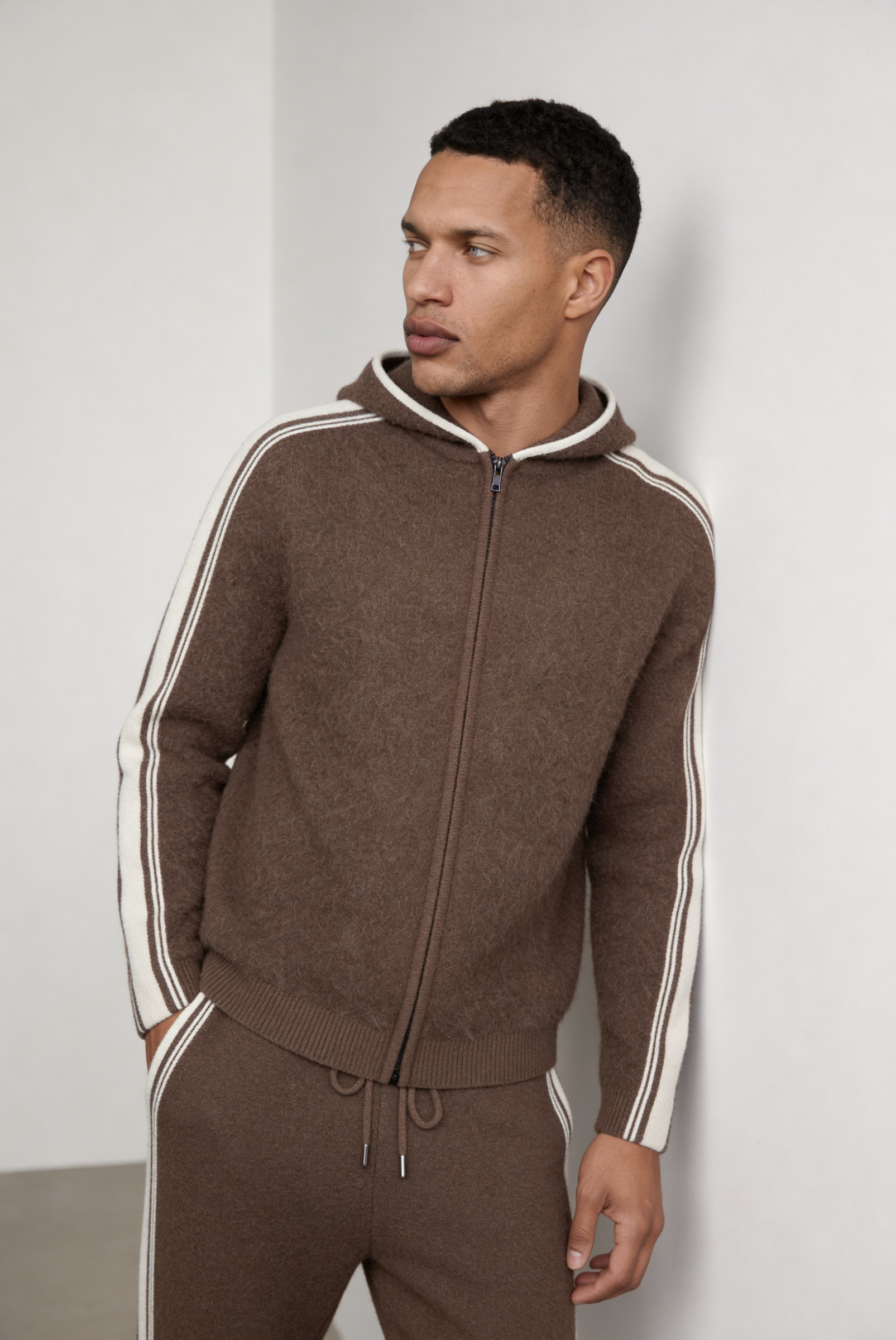 Dark Mocha Merino Wool Eşofman Takımı 4