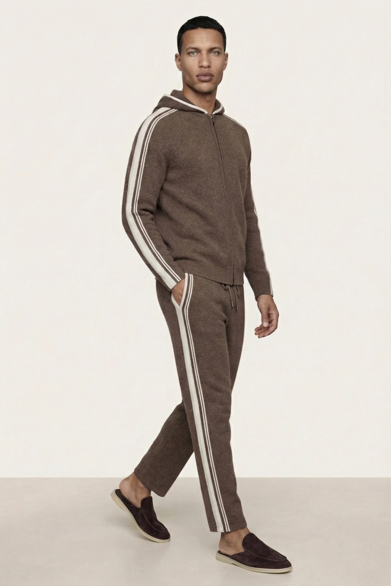 Dark Mocha Merino Wool Eşofman Takımı 5