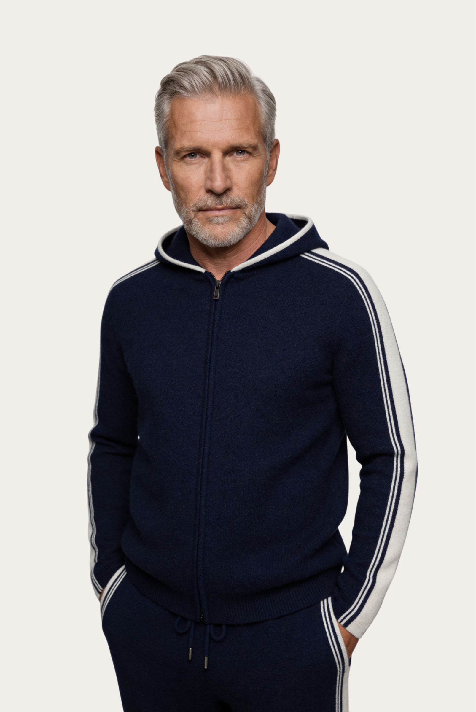 Lacivert Mavi Merino Wool Eşofman Takımı 1