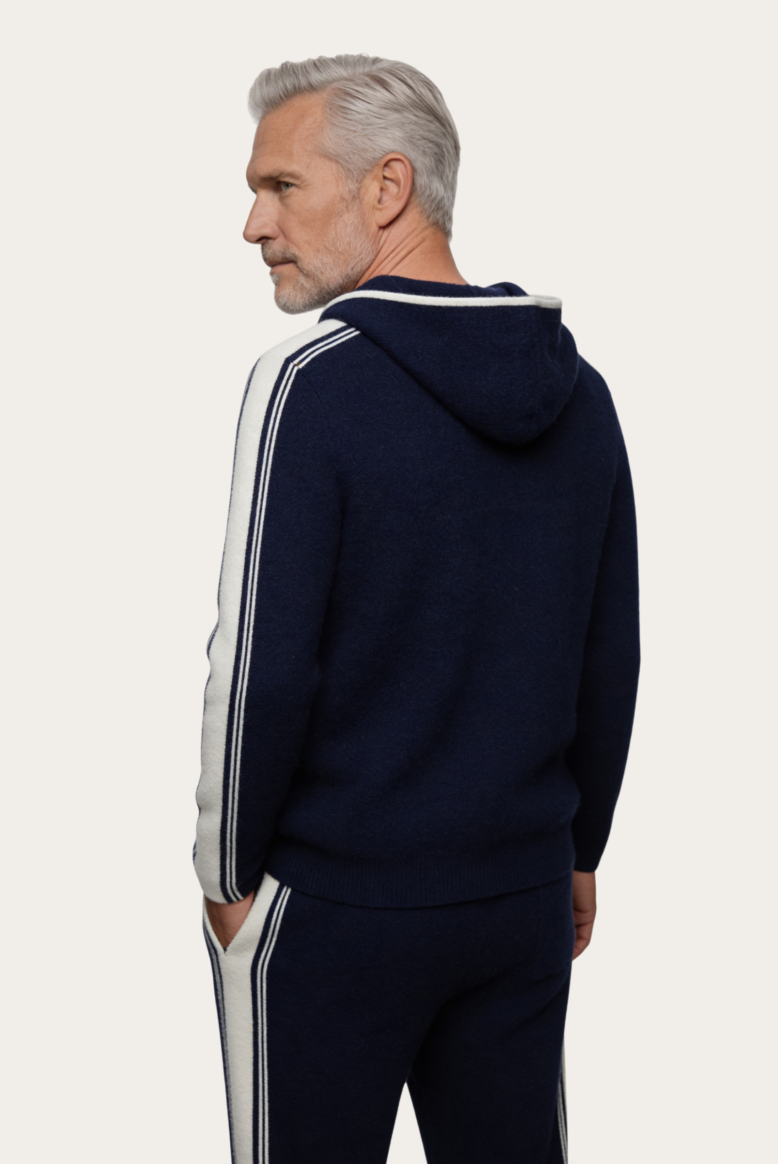 Lacivert Mavi Merino Wool Eşofman Takımı 2