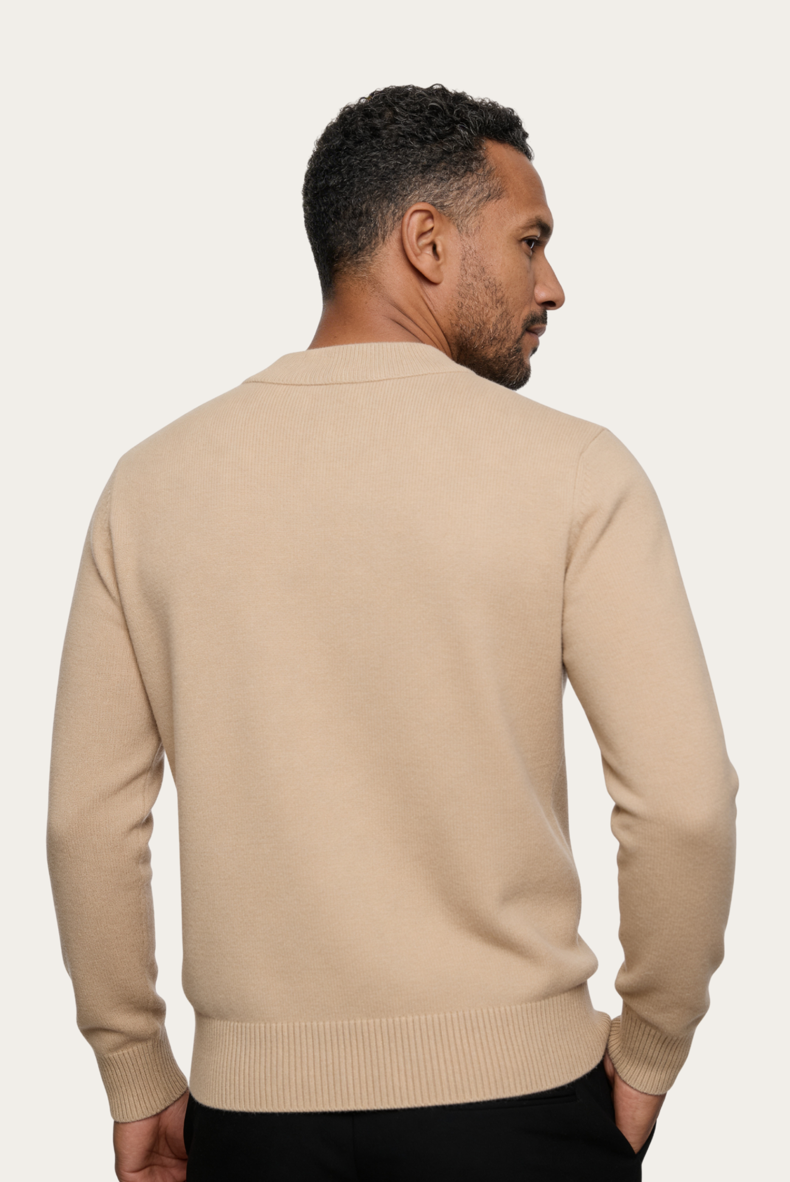 Creme Cashmere Bisiklet Yaka 2