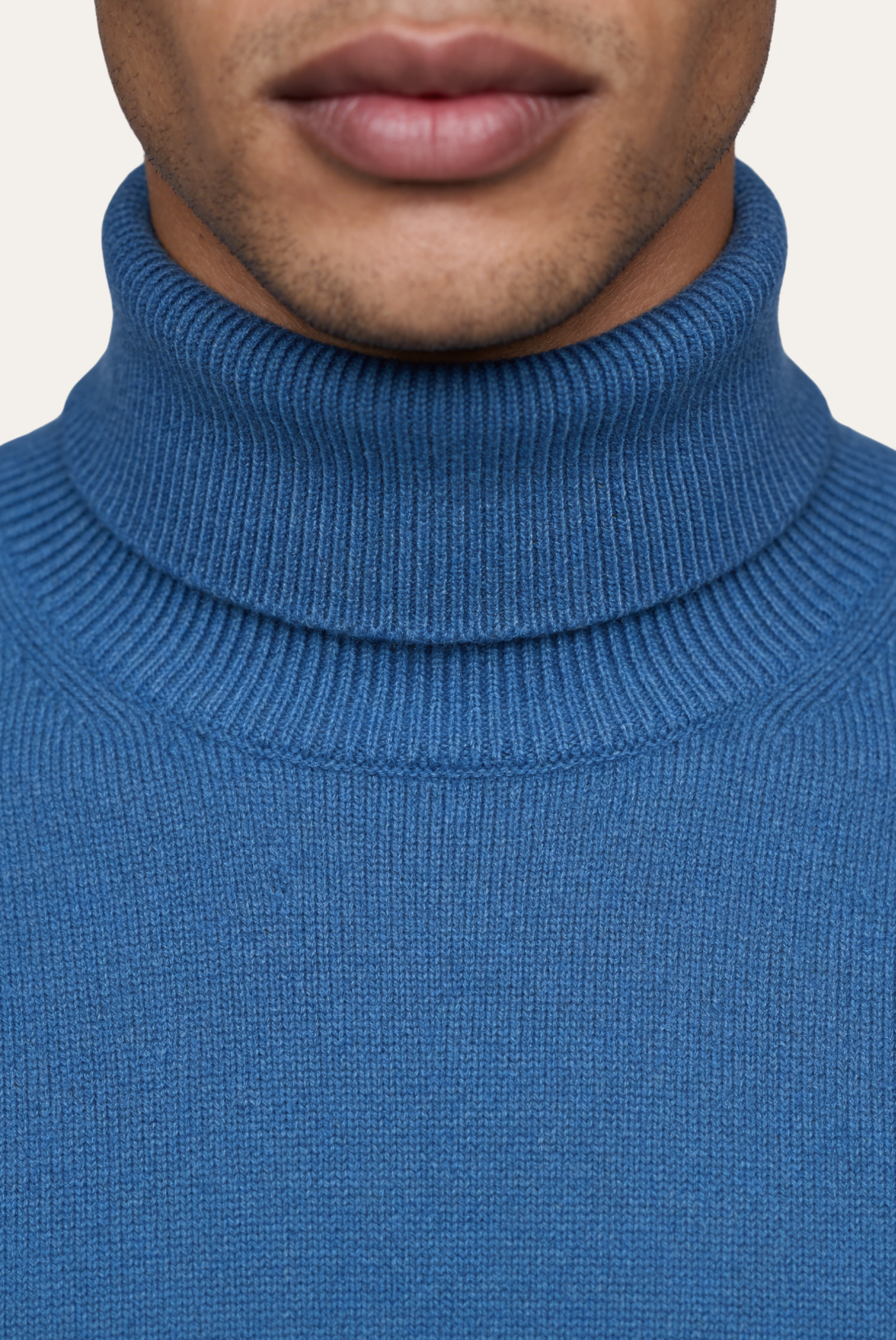 Gök Mavisi Mavi Cashmere Balıkçı Yaka 3