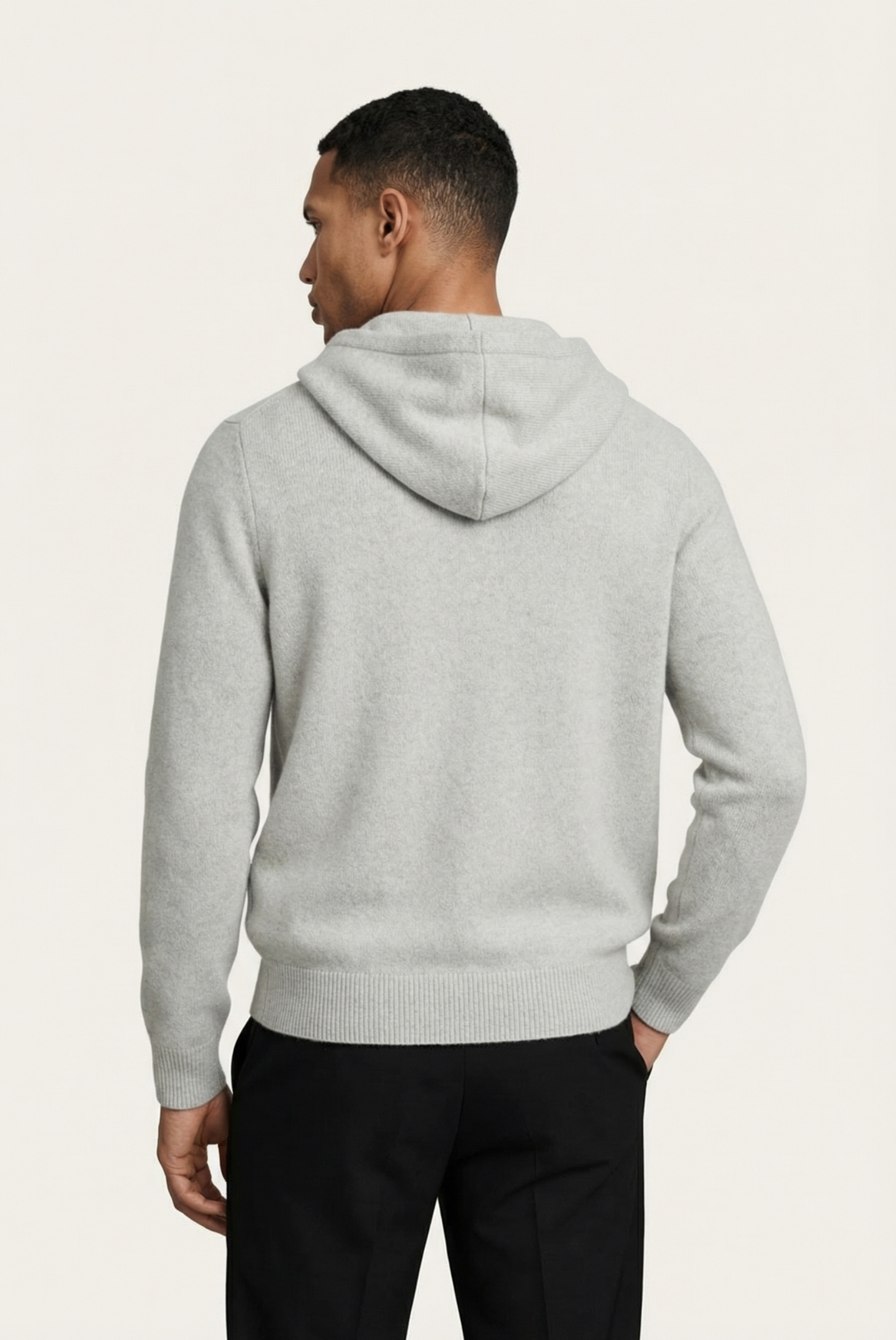 Açık Gri Premium Cashmere Yelek 2