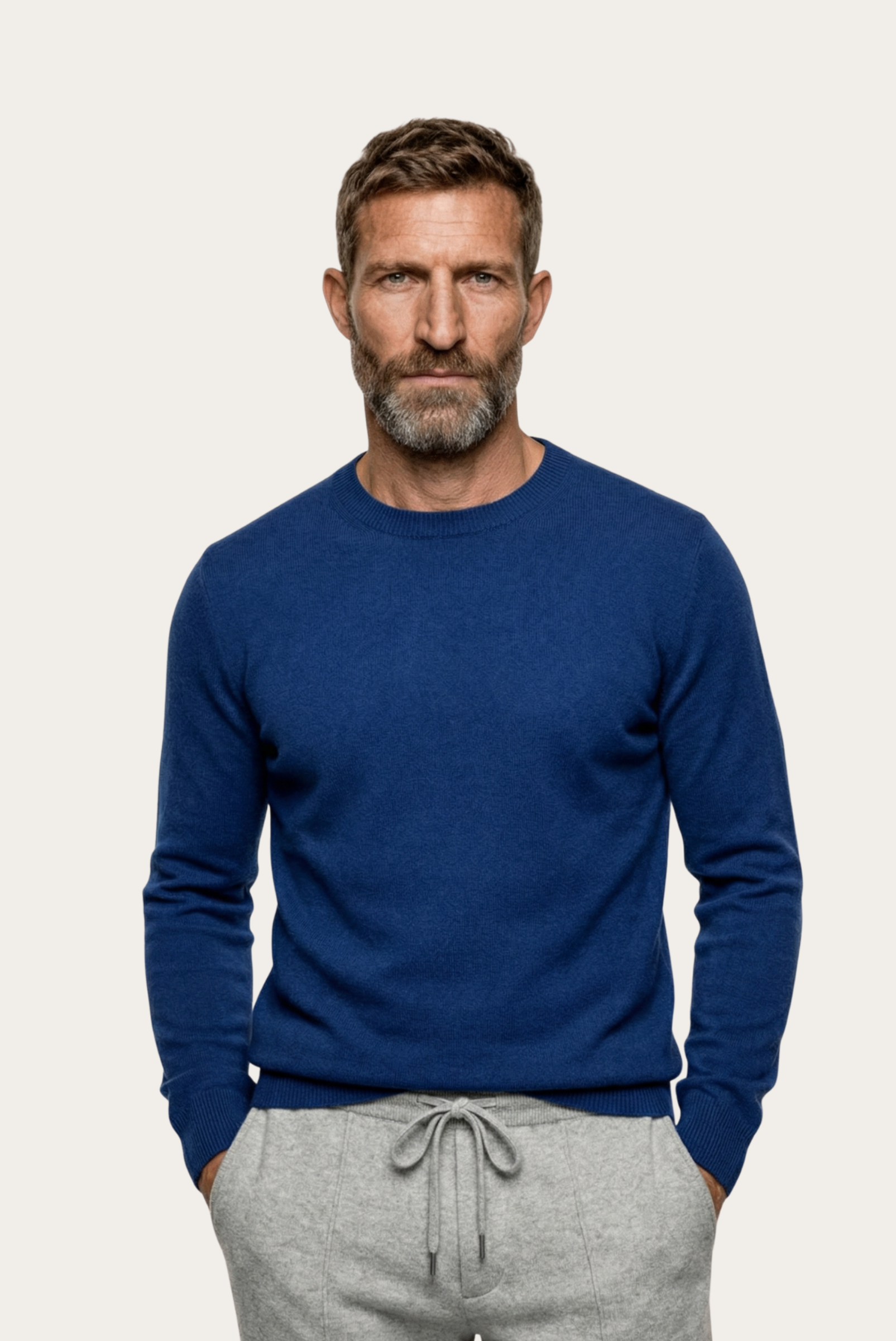 Mavi Cashmere Bisiklet Yaka 1