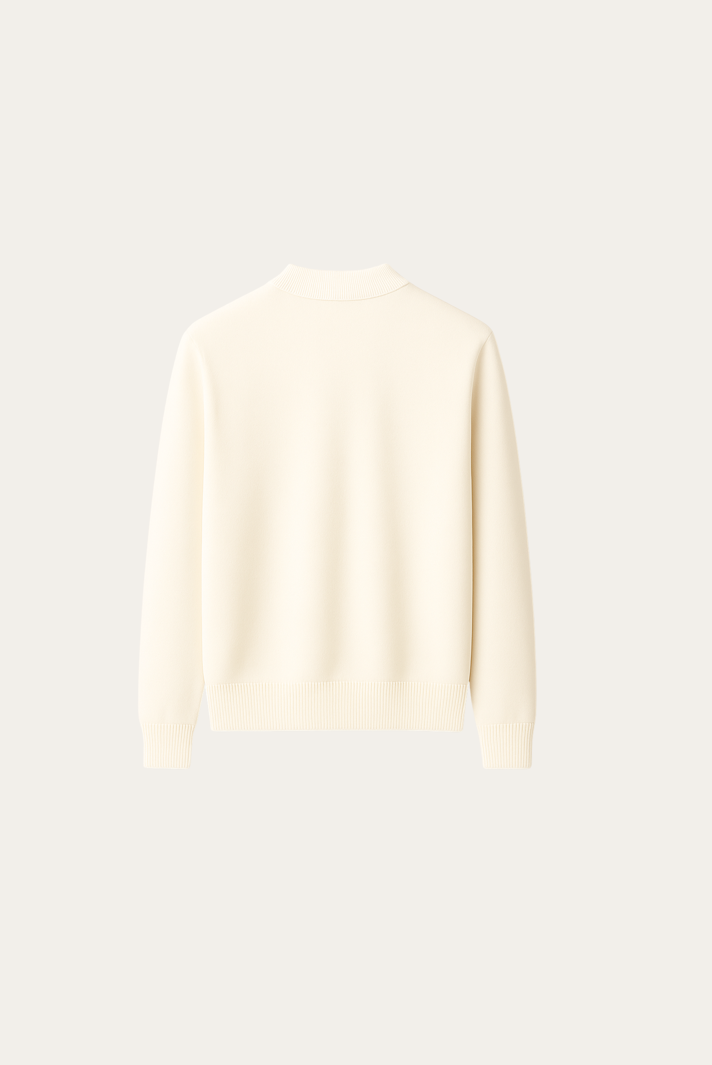 Beyaz Wool Bisiklet Yaka 7