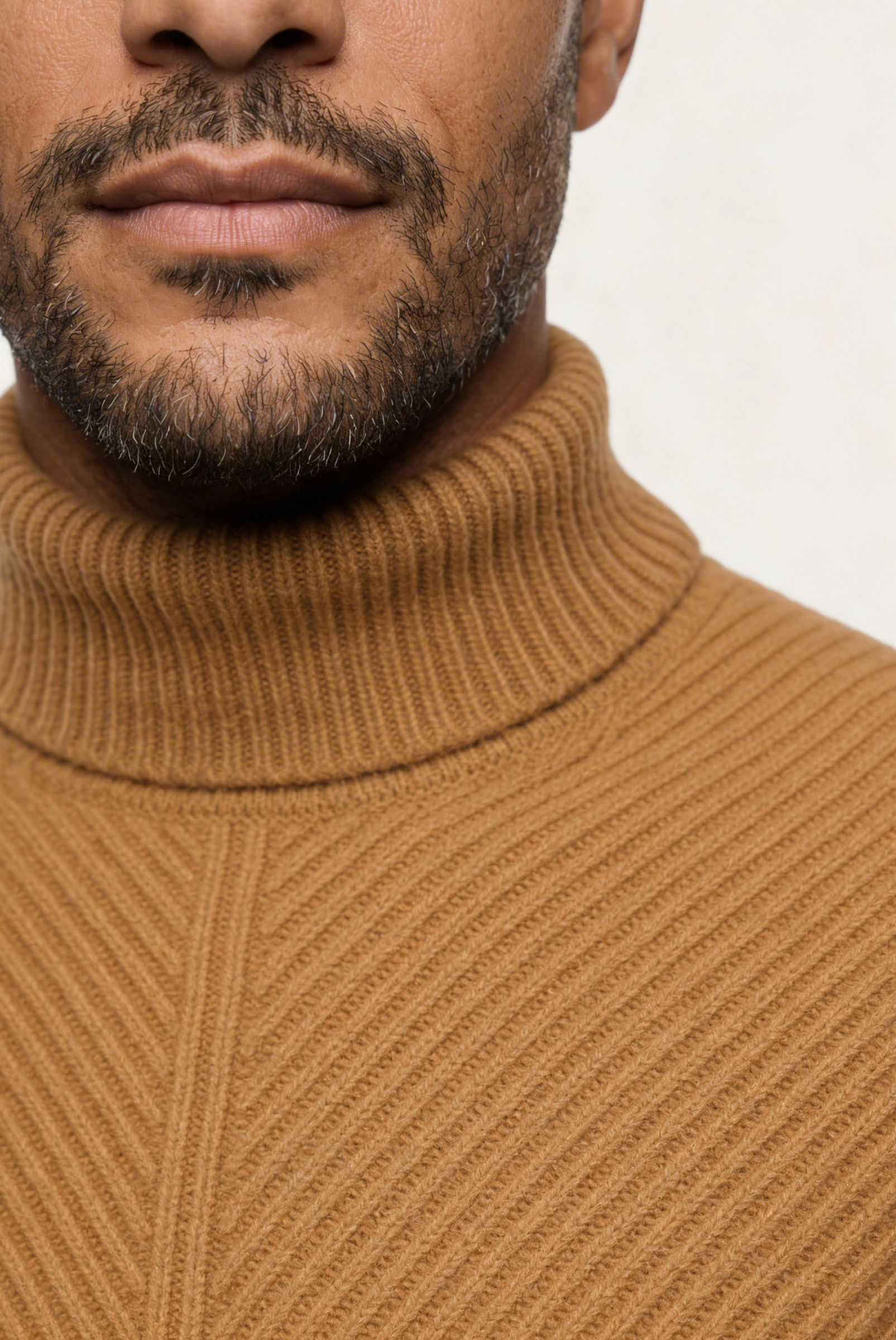 Deve Tüyü Ribbed Cashmere Kazak 3