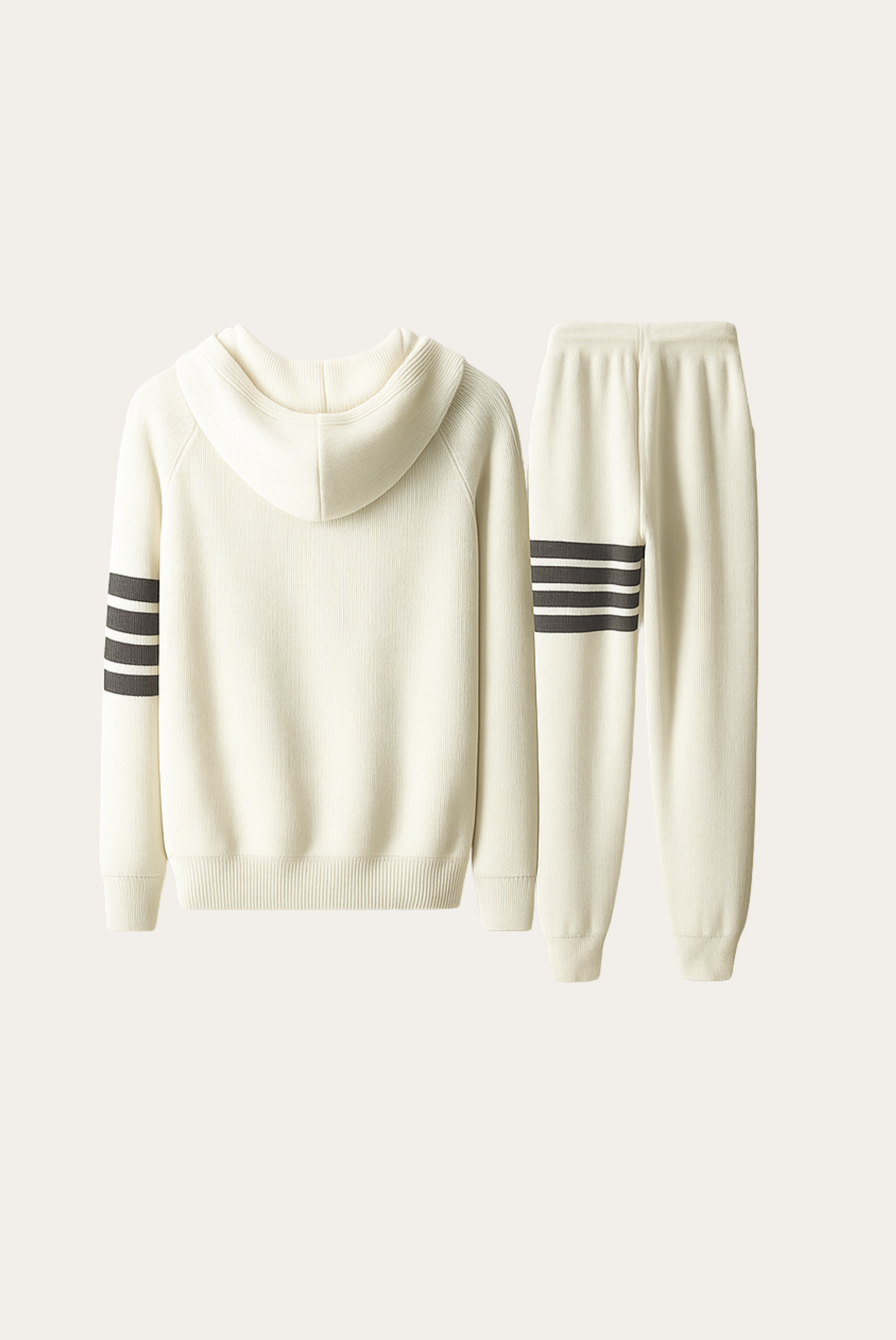 Beyaz Wool Eşofman Altı Set 2