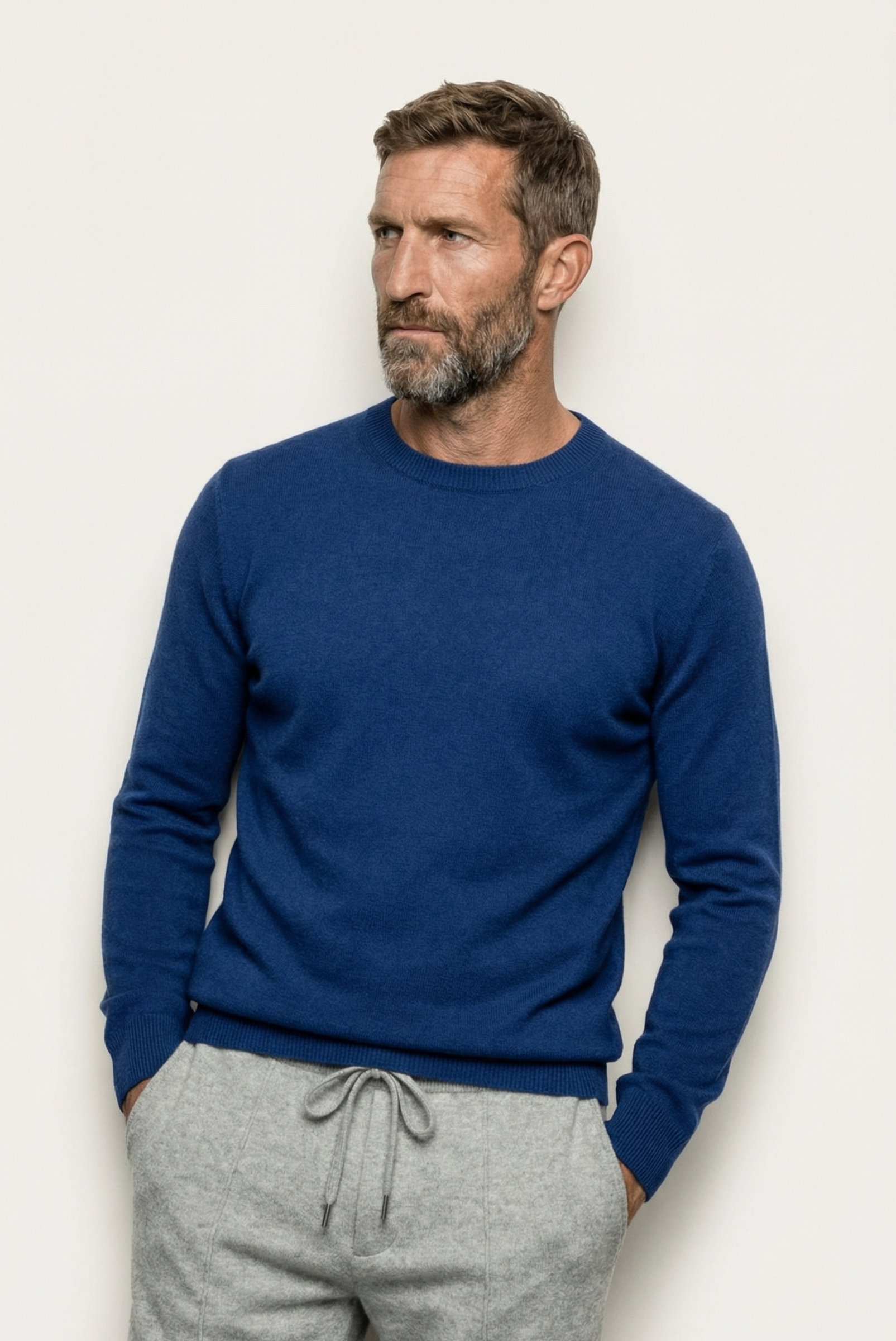 Mavi Cashmere Bisiklet Yaka 4