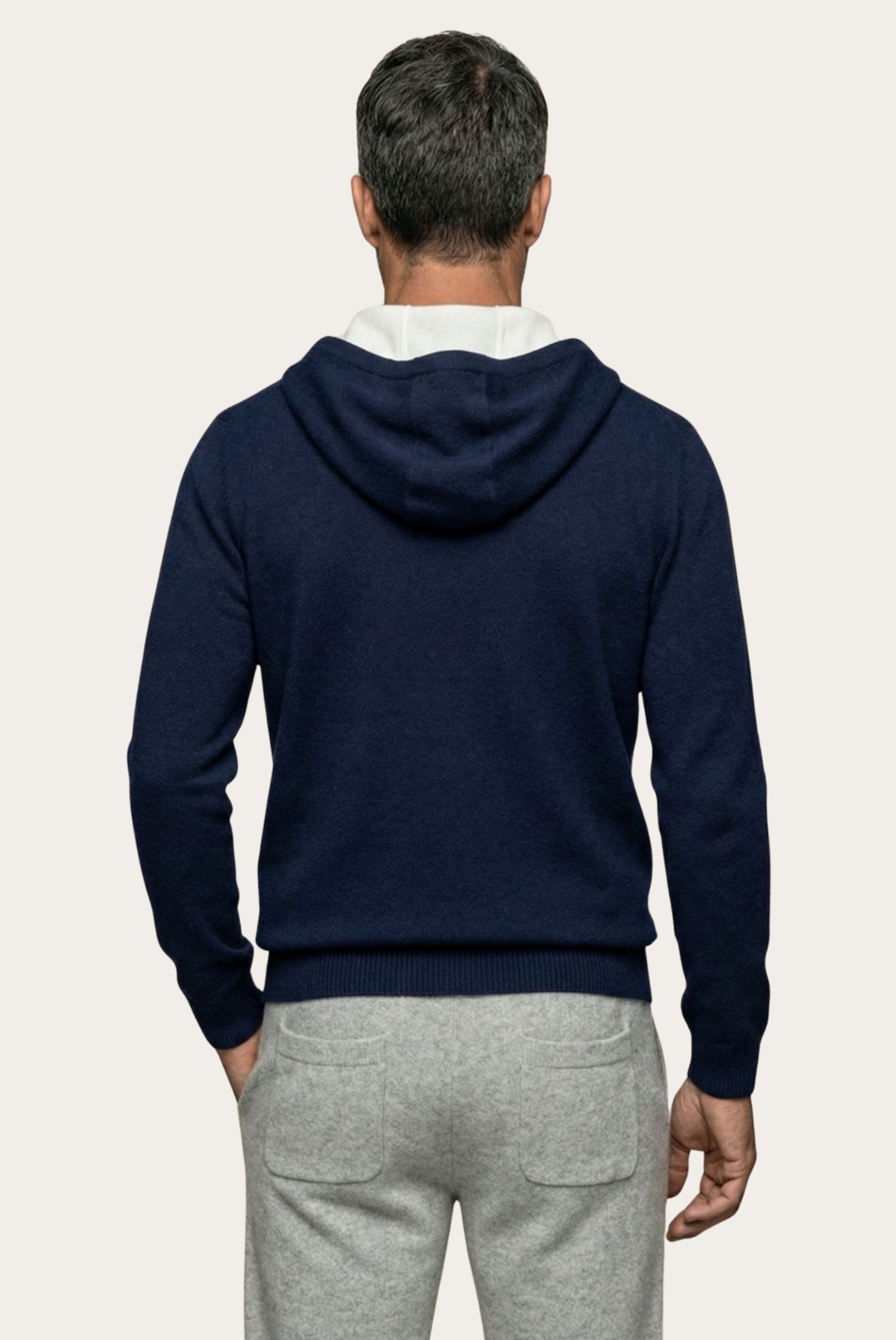 Lacivert Mavi Cashmere Drape Hırka 2