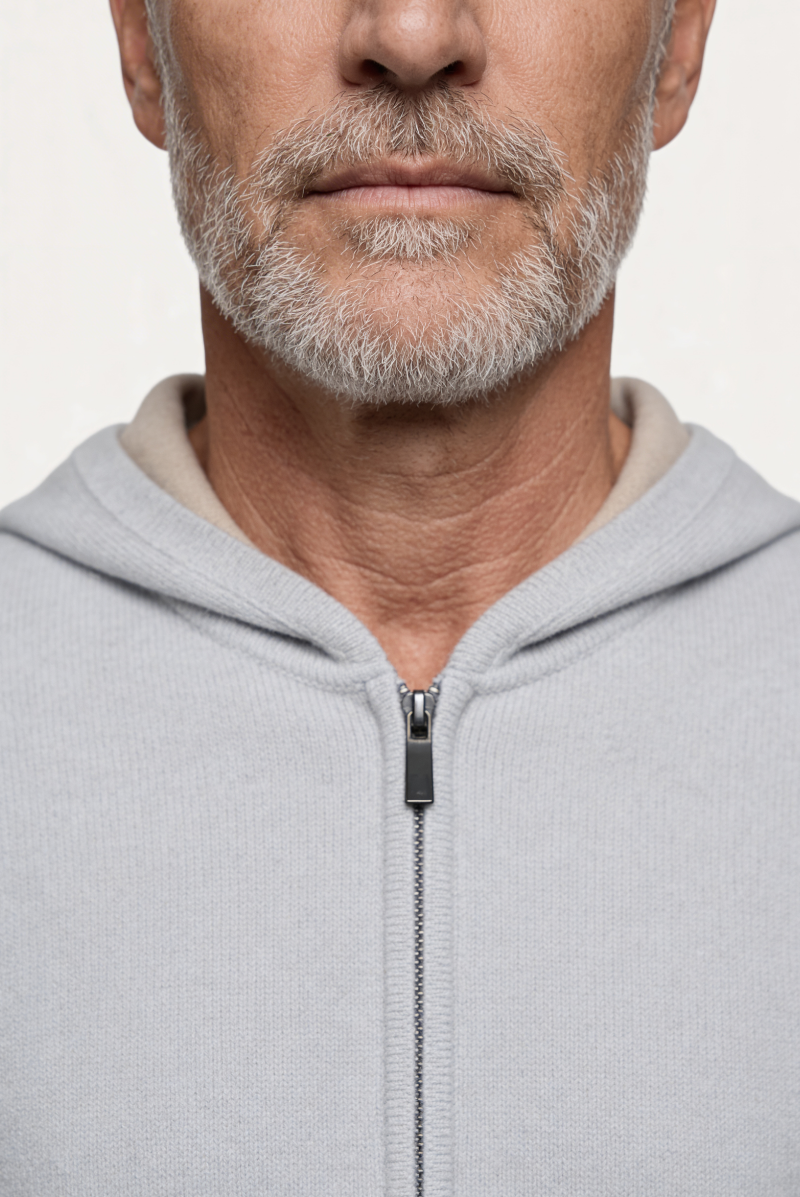 Gümüş Gri Cashmere Drape Hırka 3