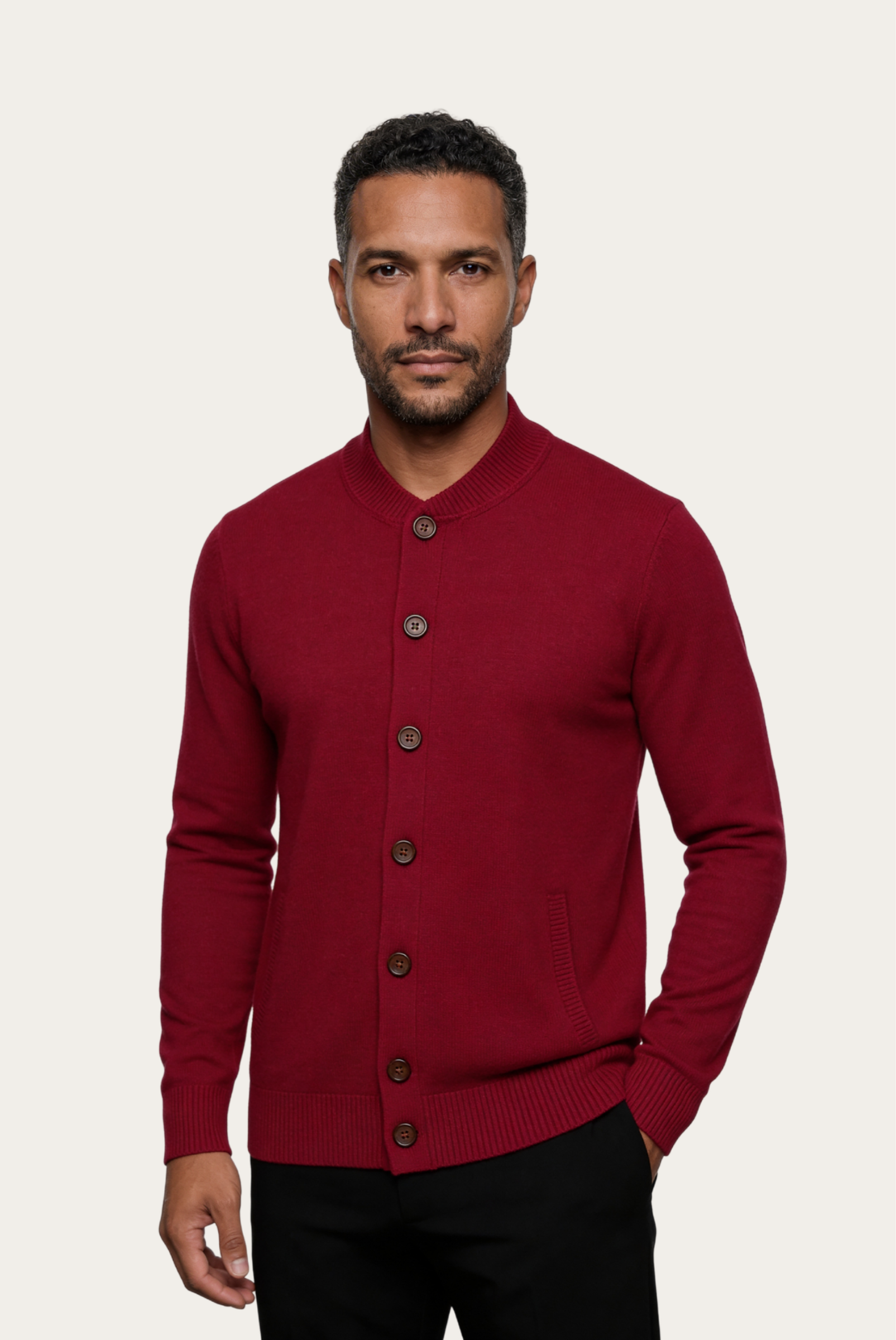Kırmızı Cashmere Hırka 1