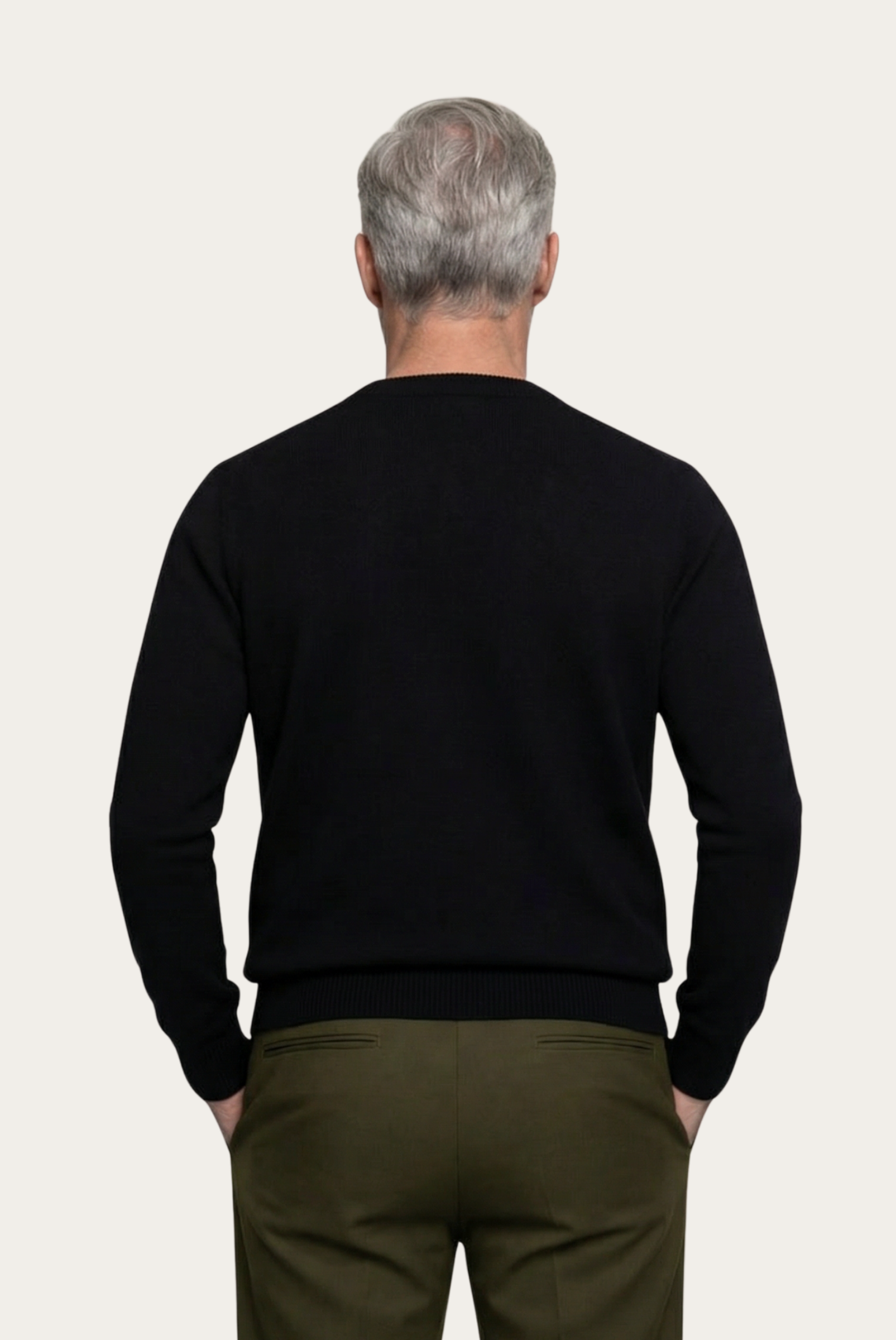 Siyah Cashmere Bisiklet Yaka 2