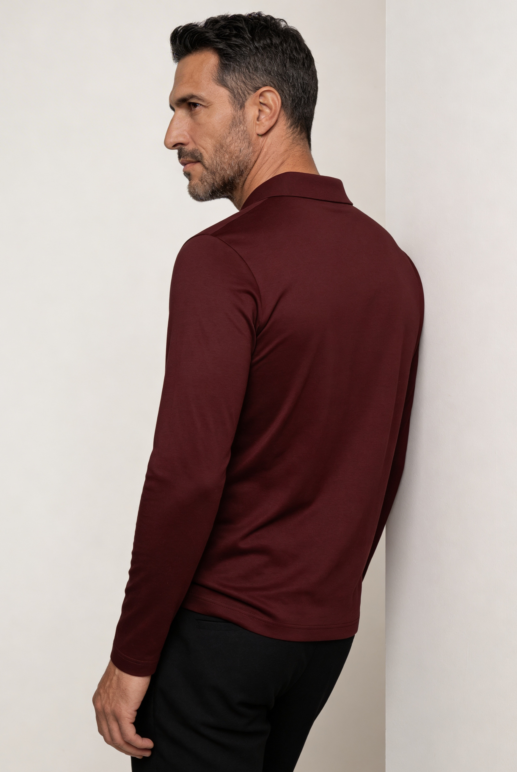 Bordo Imperial Uzun Kollu Polo 4