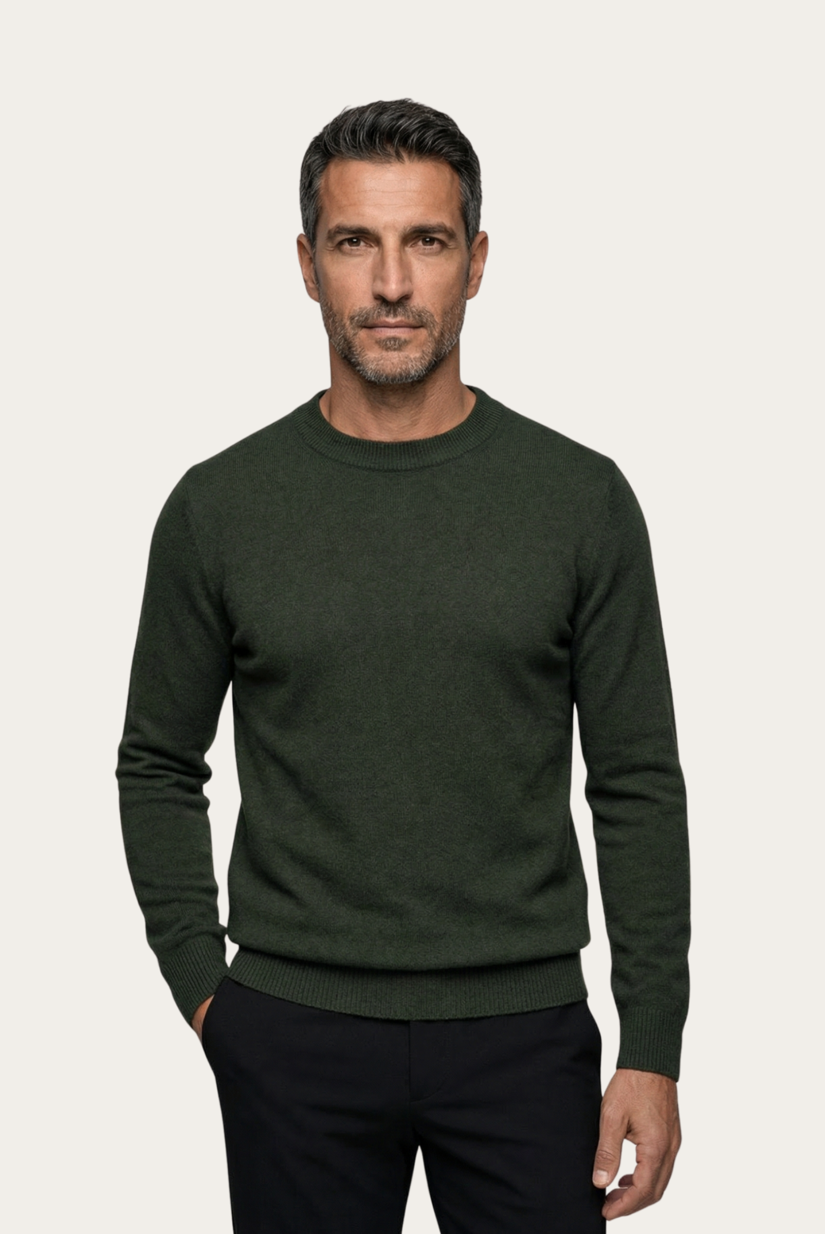 Army Yeşil Cashmere Bisiklet Yaka 1