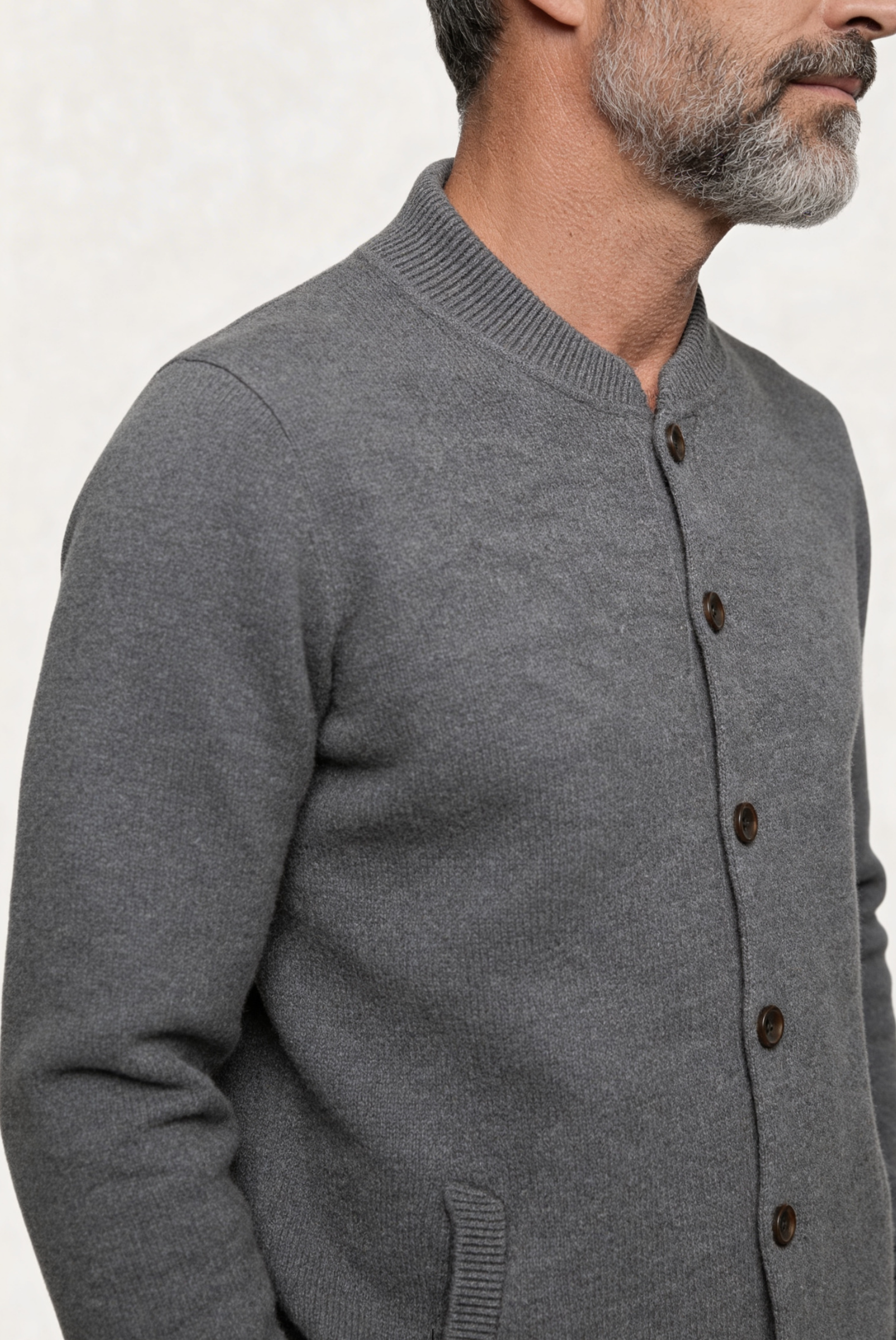 Gri Cashmere Hırka 3