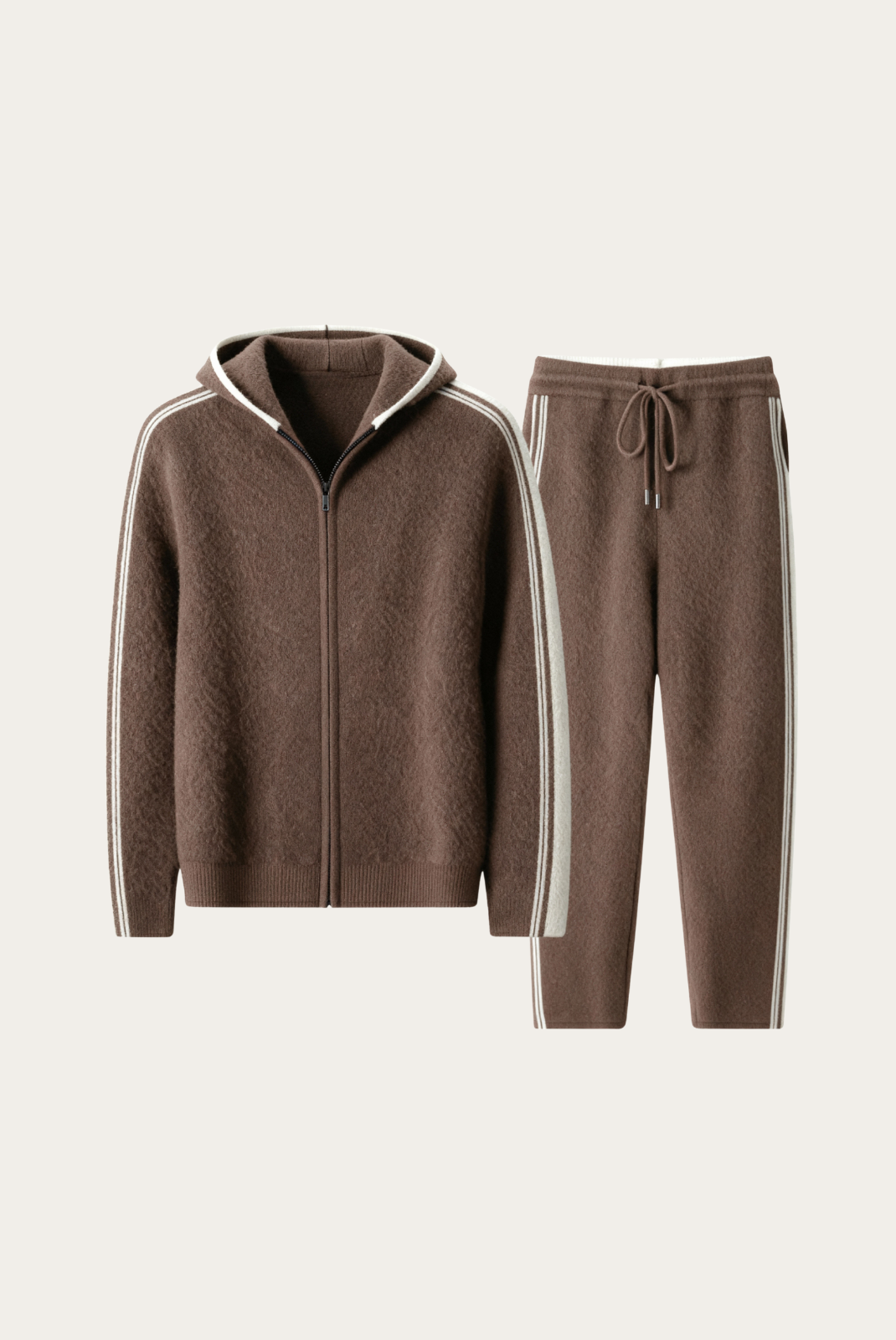 Dark Mocha Merino Wool Eşofman Takımı 6