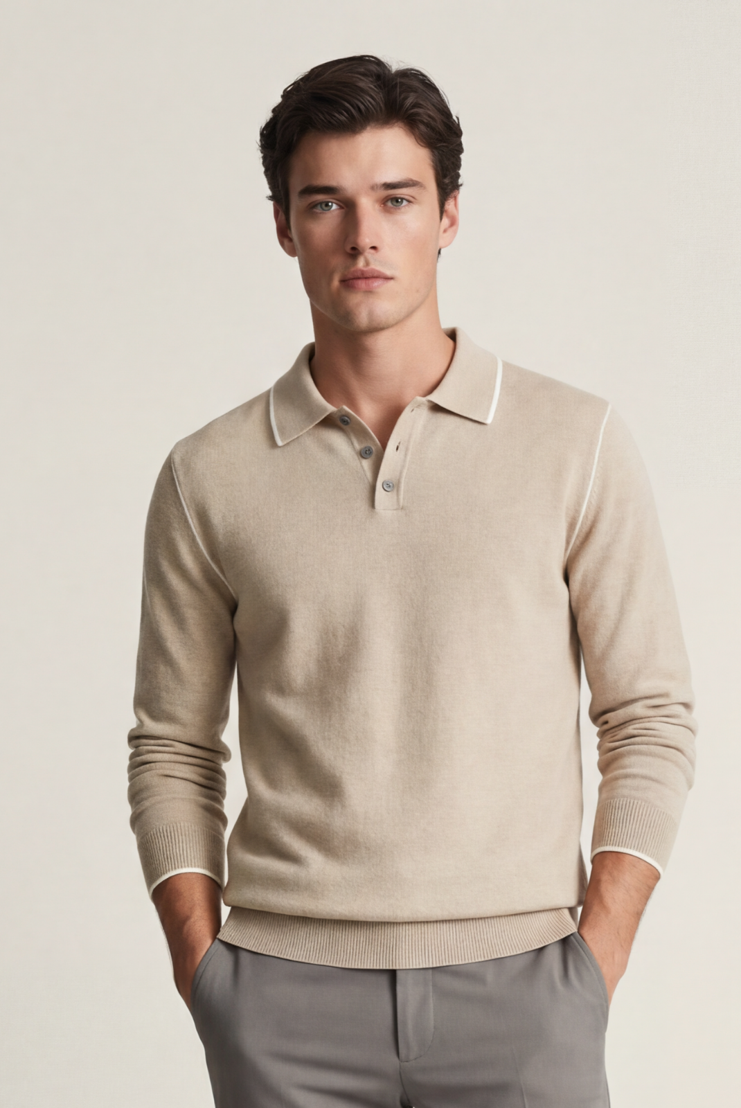 Deve Tüyü Cashmere Uzun Kollu Polo 4