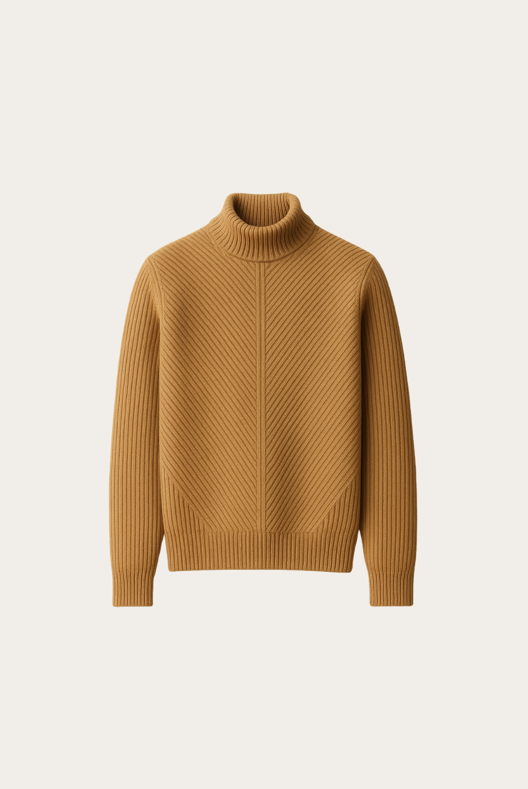 Deve Tüyü Ribbed Cashmere Kazak 6