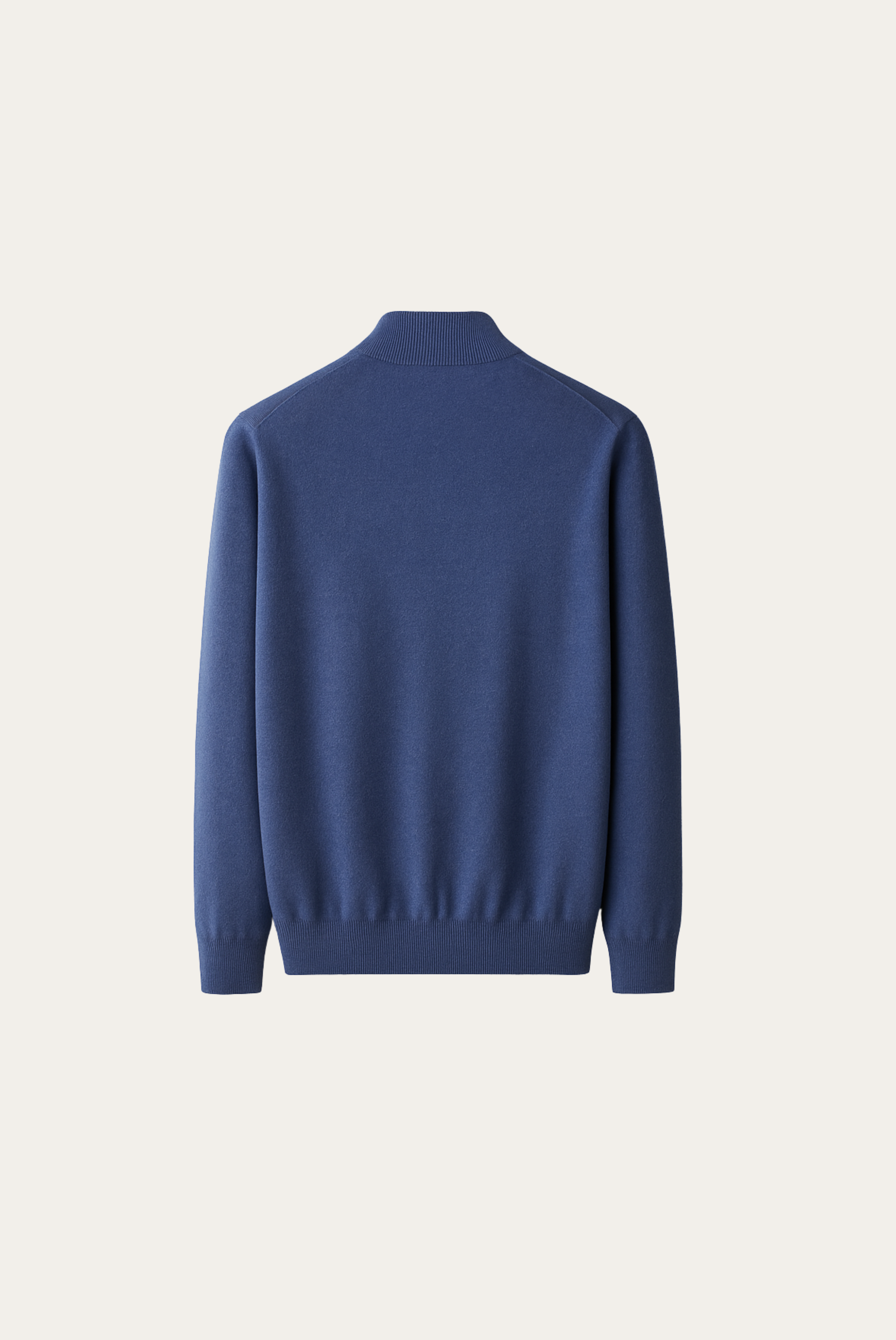 Lacivert Mavi Inside-Out Cashmere Hırka 7