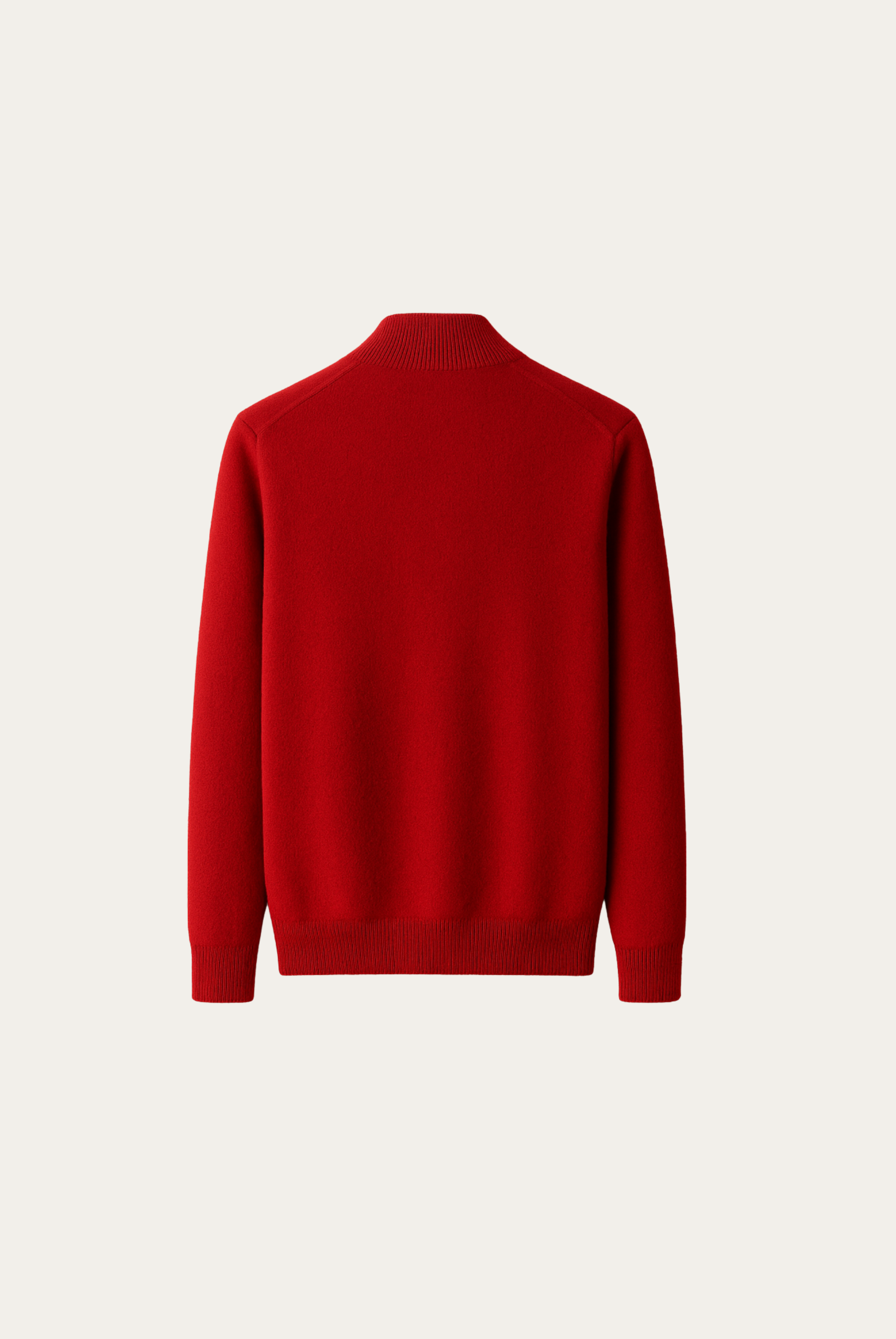 Kırmızı Inside-Out Cashmere Hırka 7