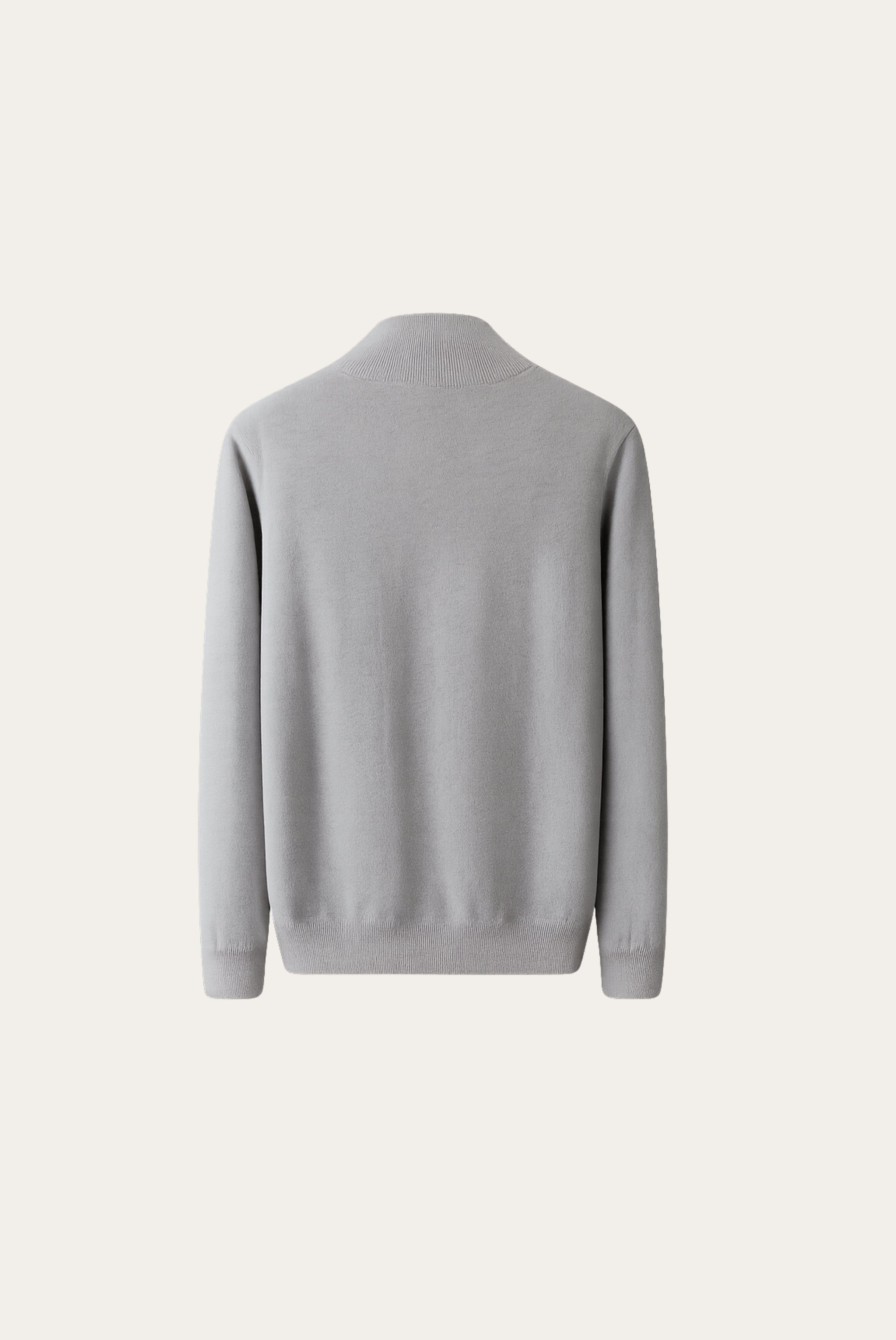 Açık Gri Inside-Out Cashmere Hırka 7