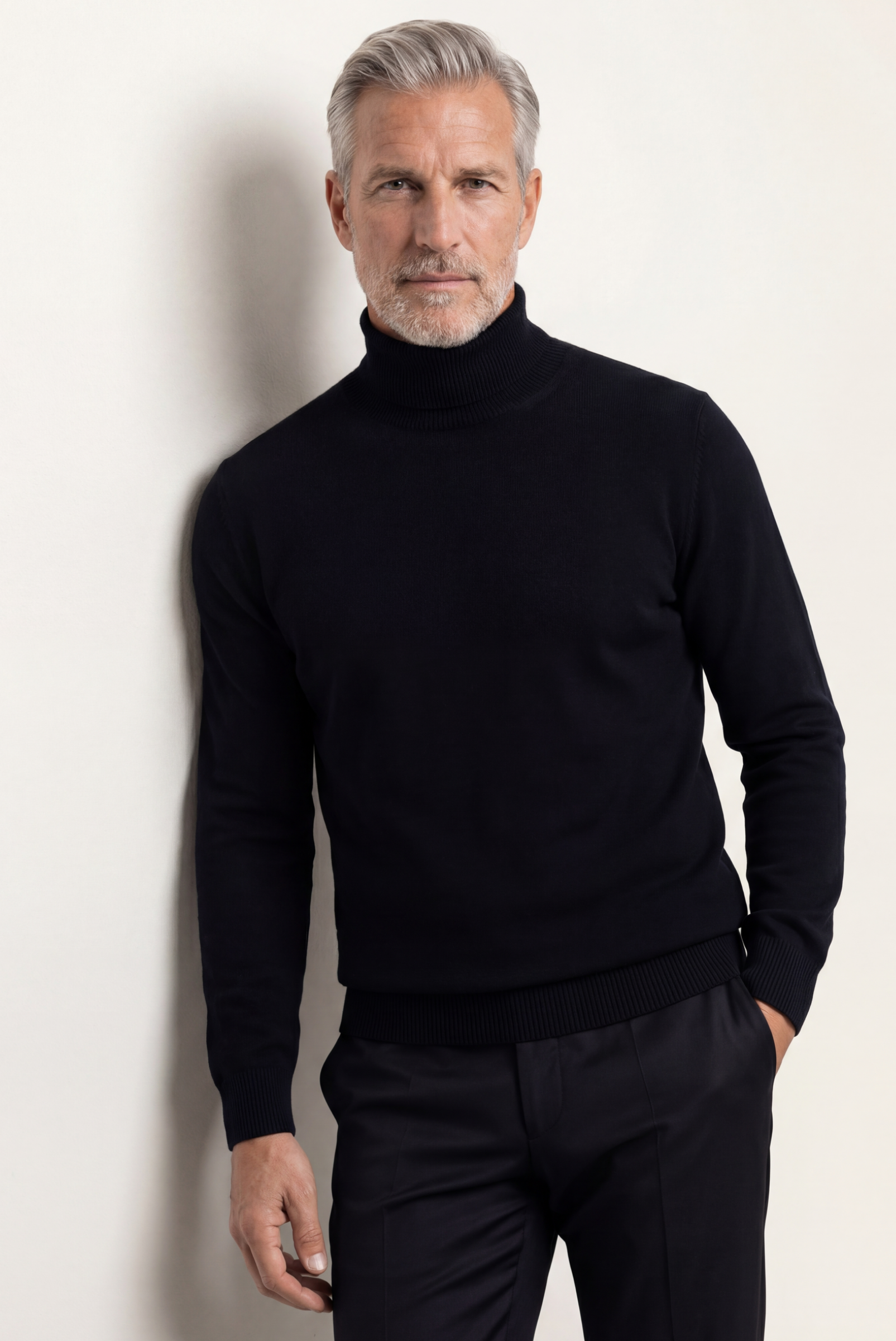 Siyah Cashmere Balıkçı Yaka 4