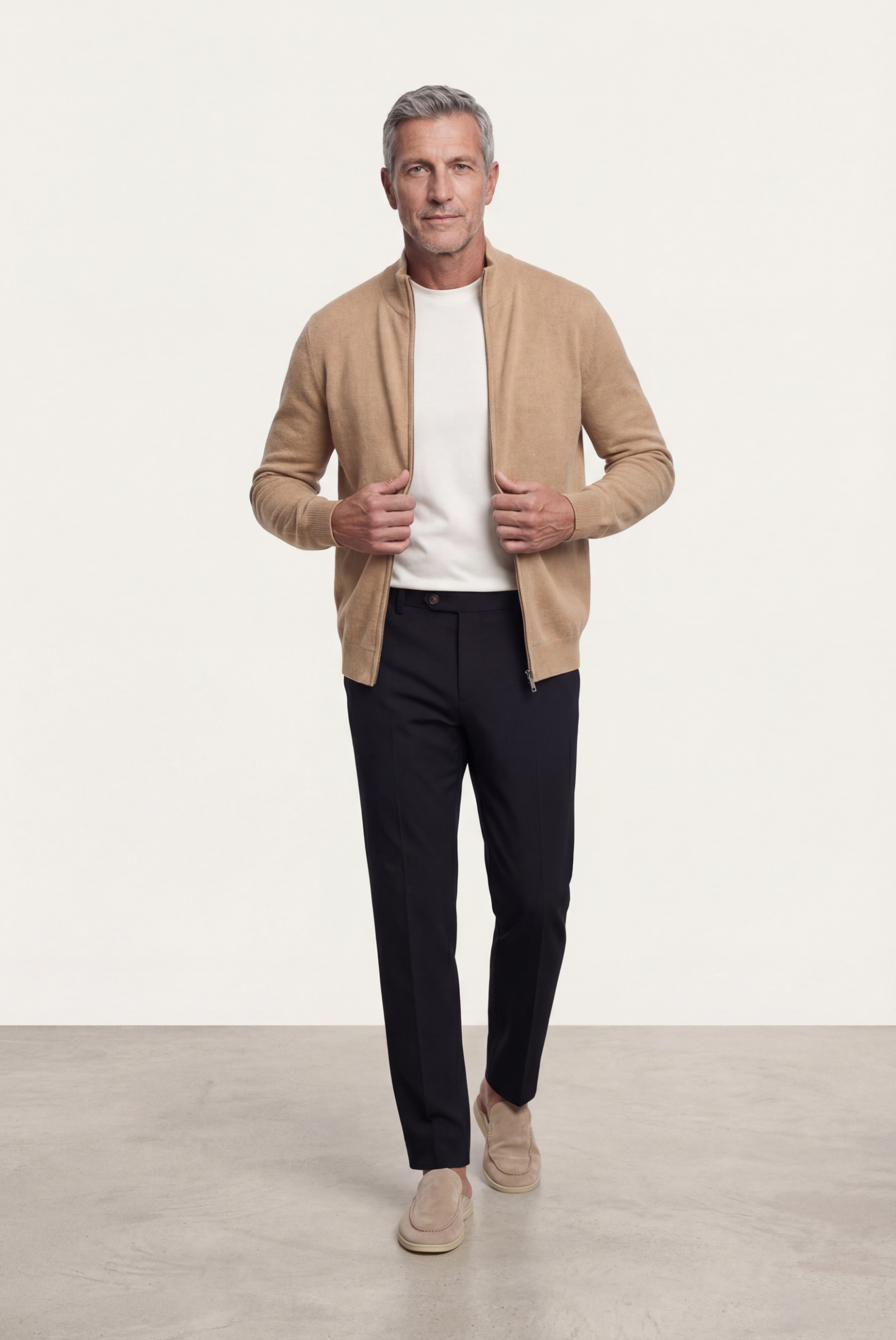 Deve Tüyü Inside-Out Cashmere Hırka 5