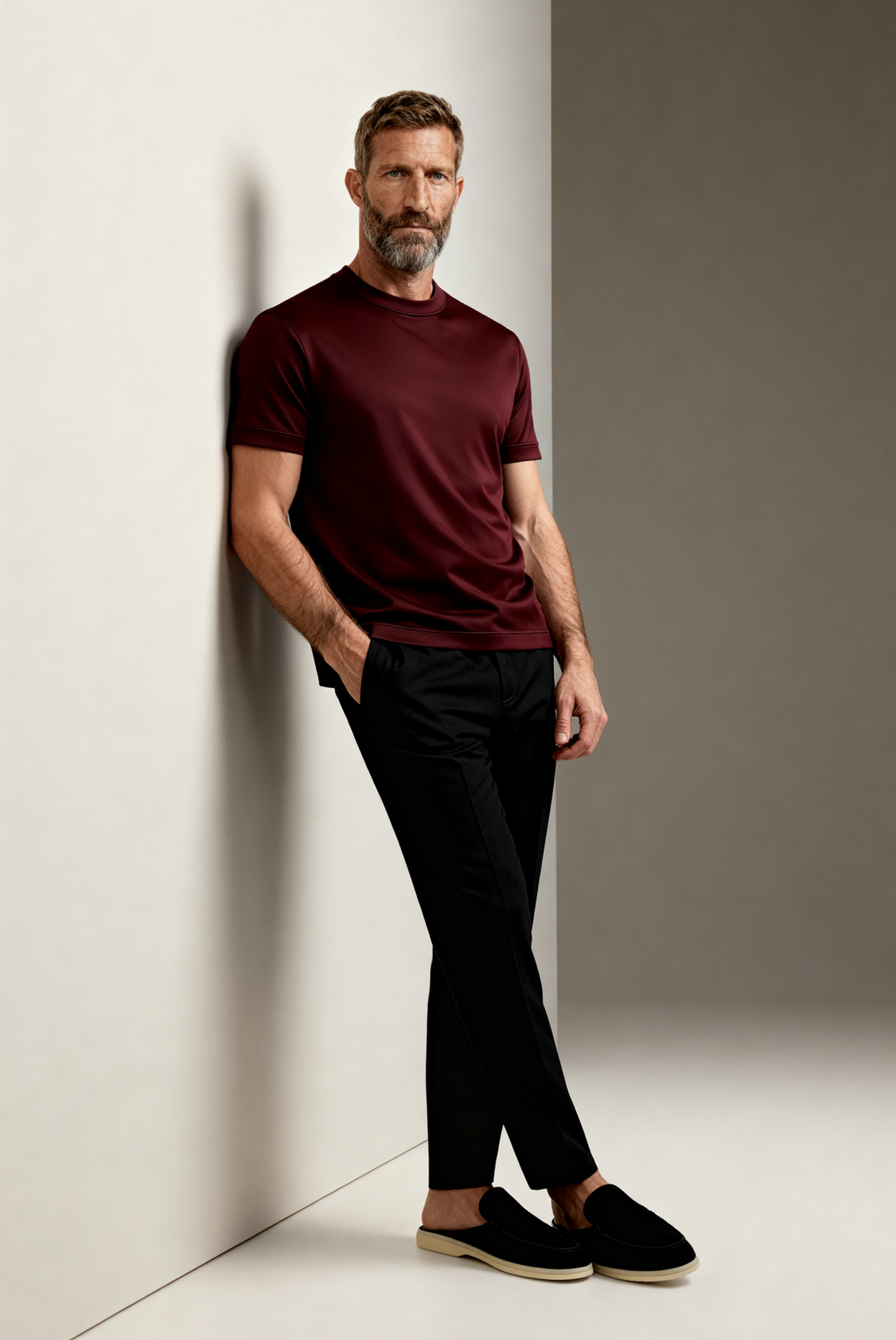 Bordo Imperial Tişört 5