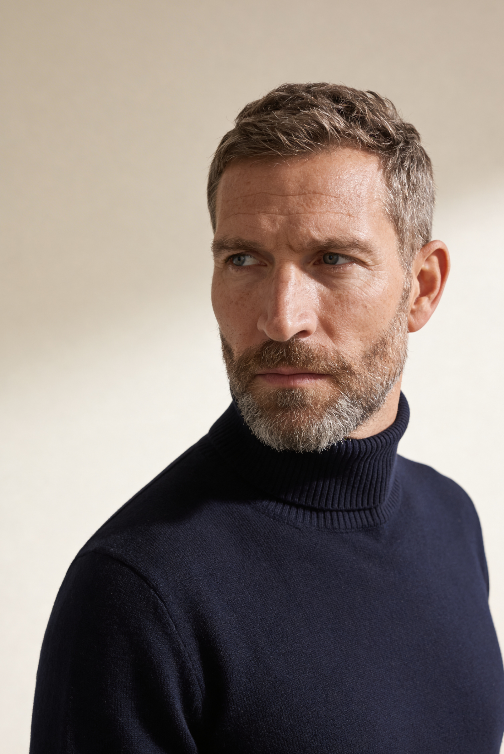 Lacivert Mavi Cashmere Balıkçı Yaka 3