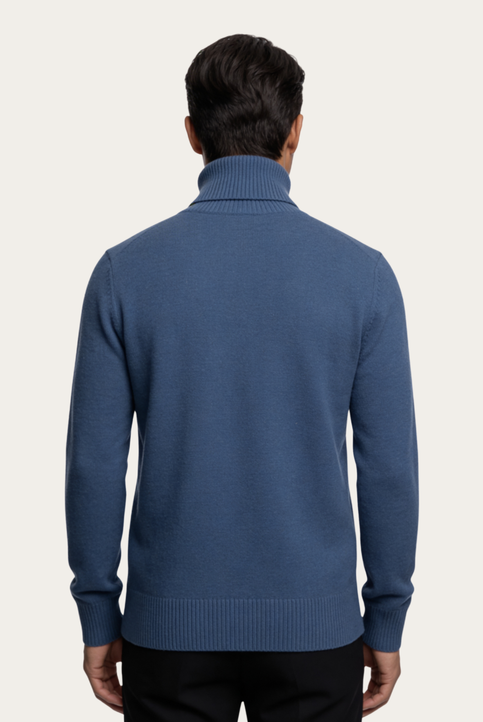 Mavi Cashmere Balıkçı Yaka 2