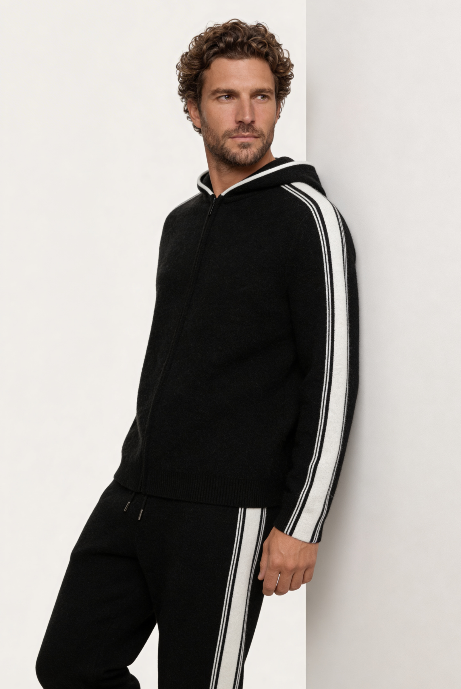 Siyah Merino Wool Eşofman Takımı 4