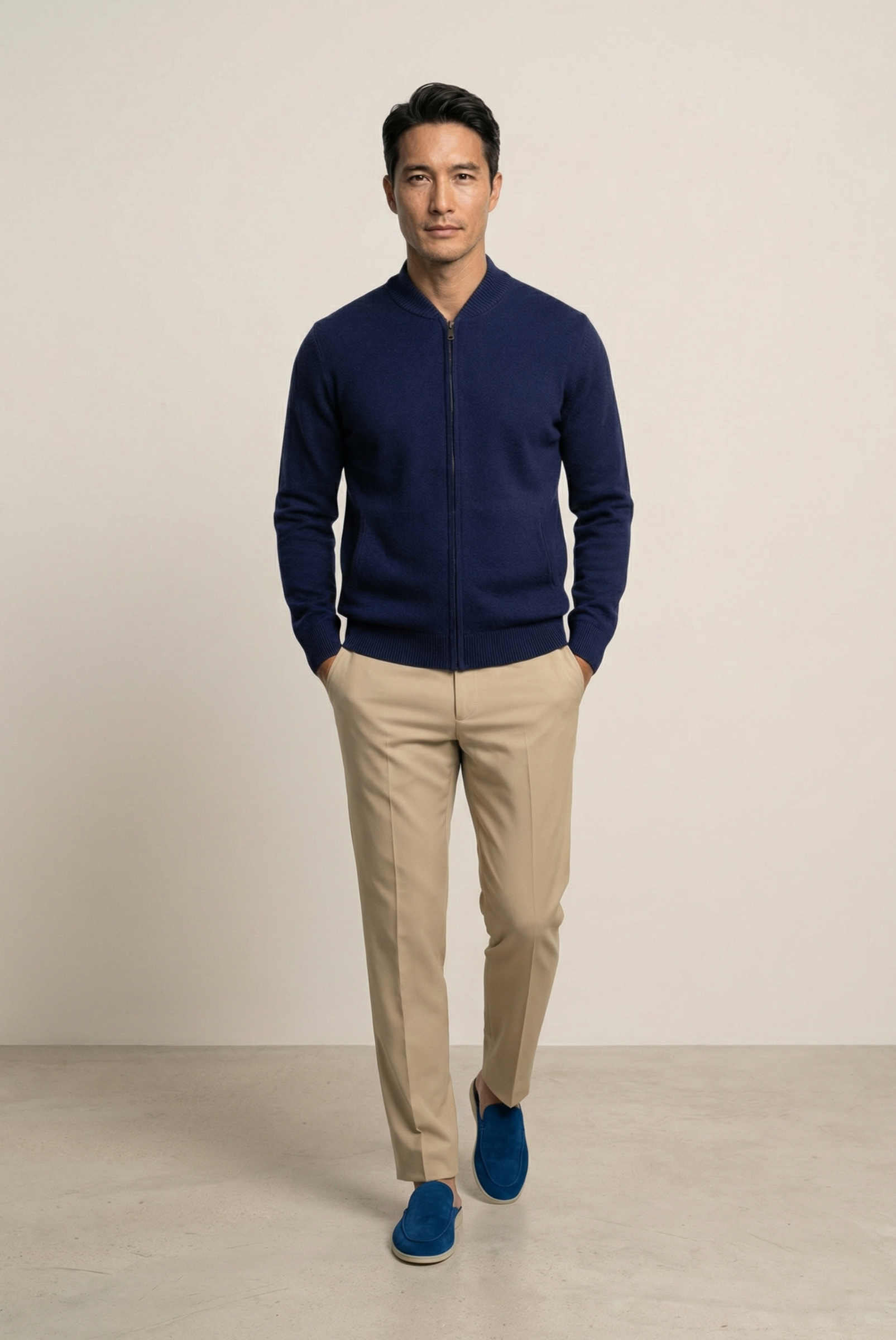 Lacivert Mavi Cashmere Jumper 5
