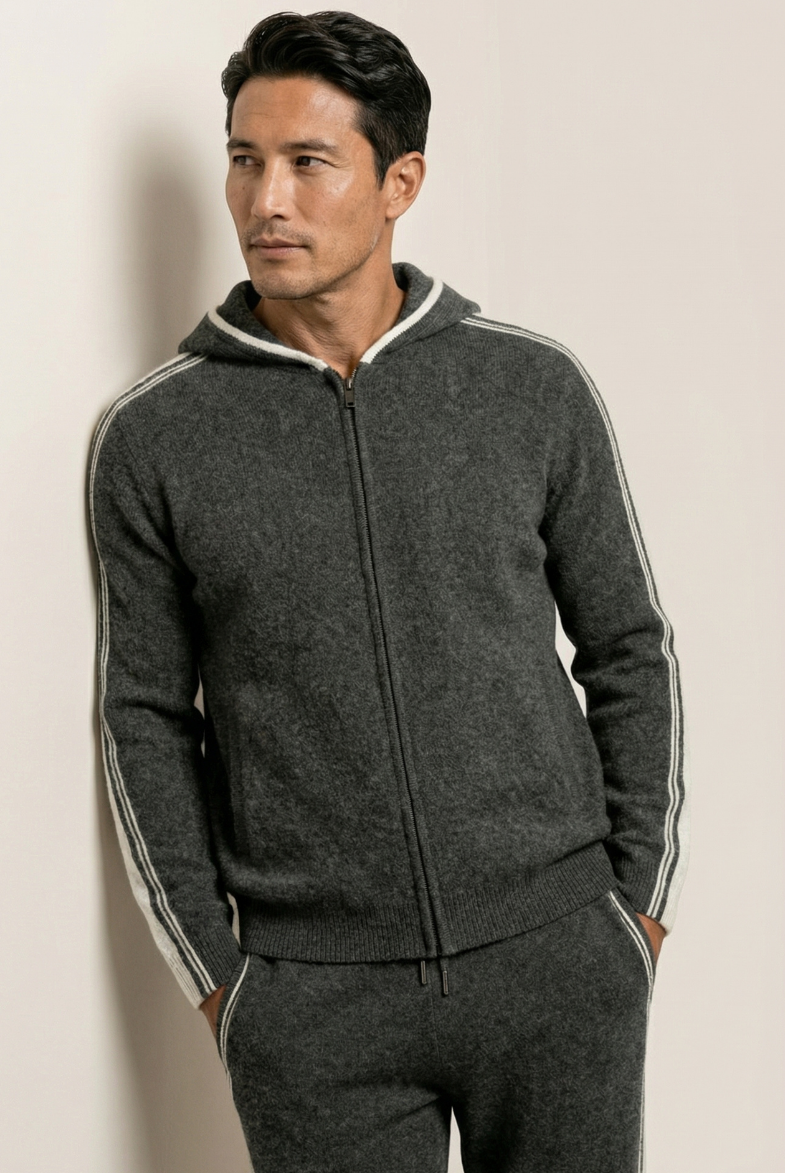 Koyu Gri Merino Wool Eşofman Takımı 4