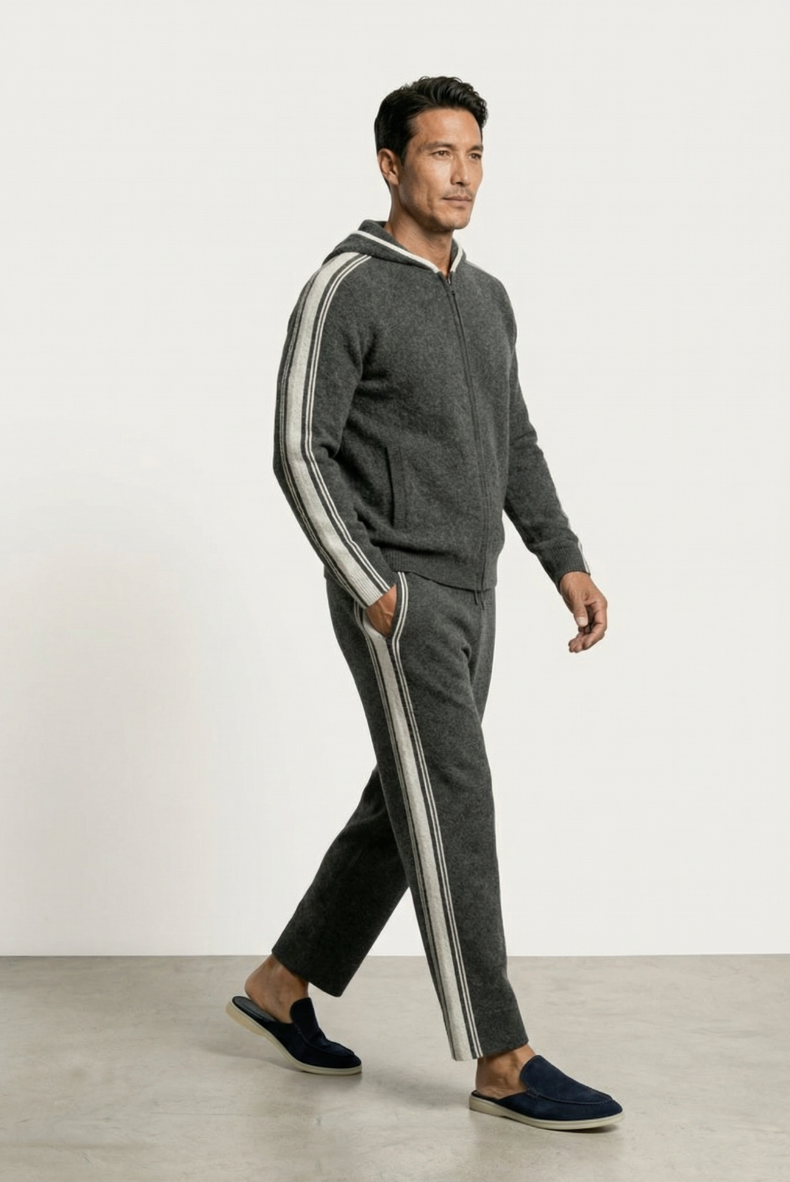 Koyu Gri Merino Wool Eşofman Takımı 5