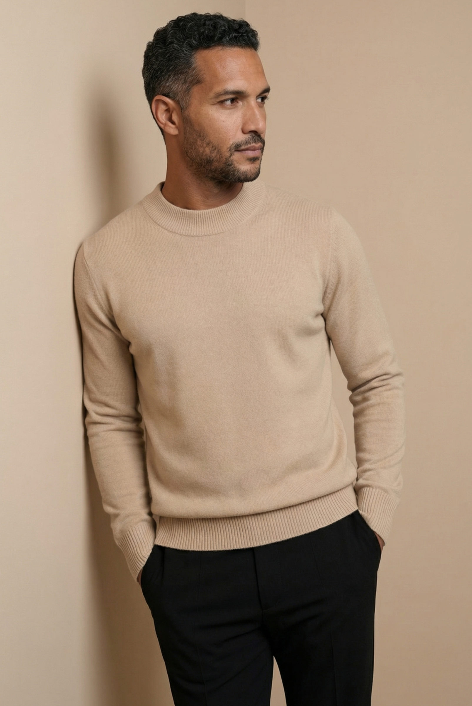 Creme Cashmere Bisiklet Yaka 4
