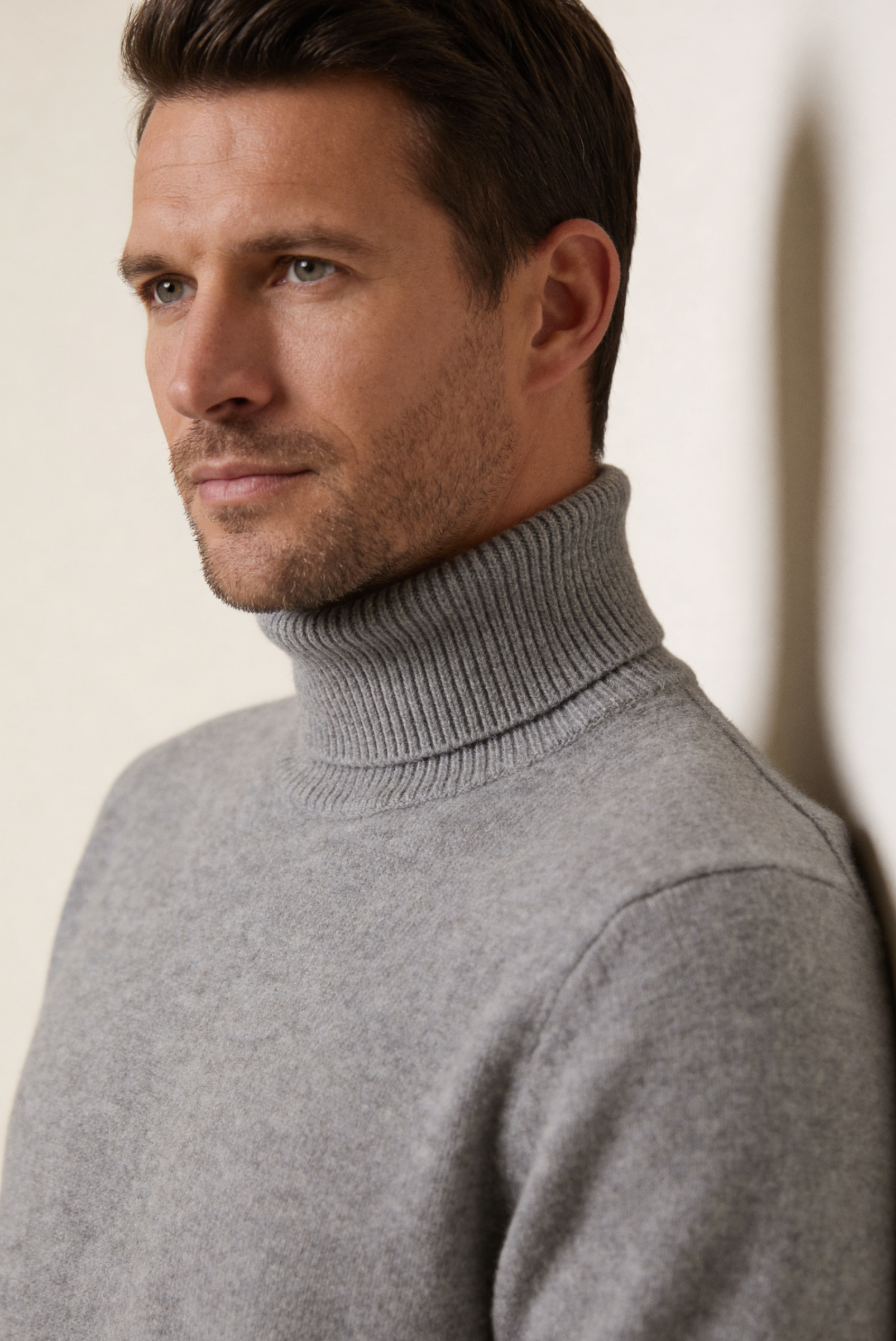 Gri Cashmere Balıkçı Yaka 3