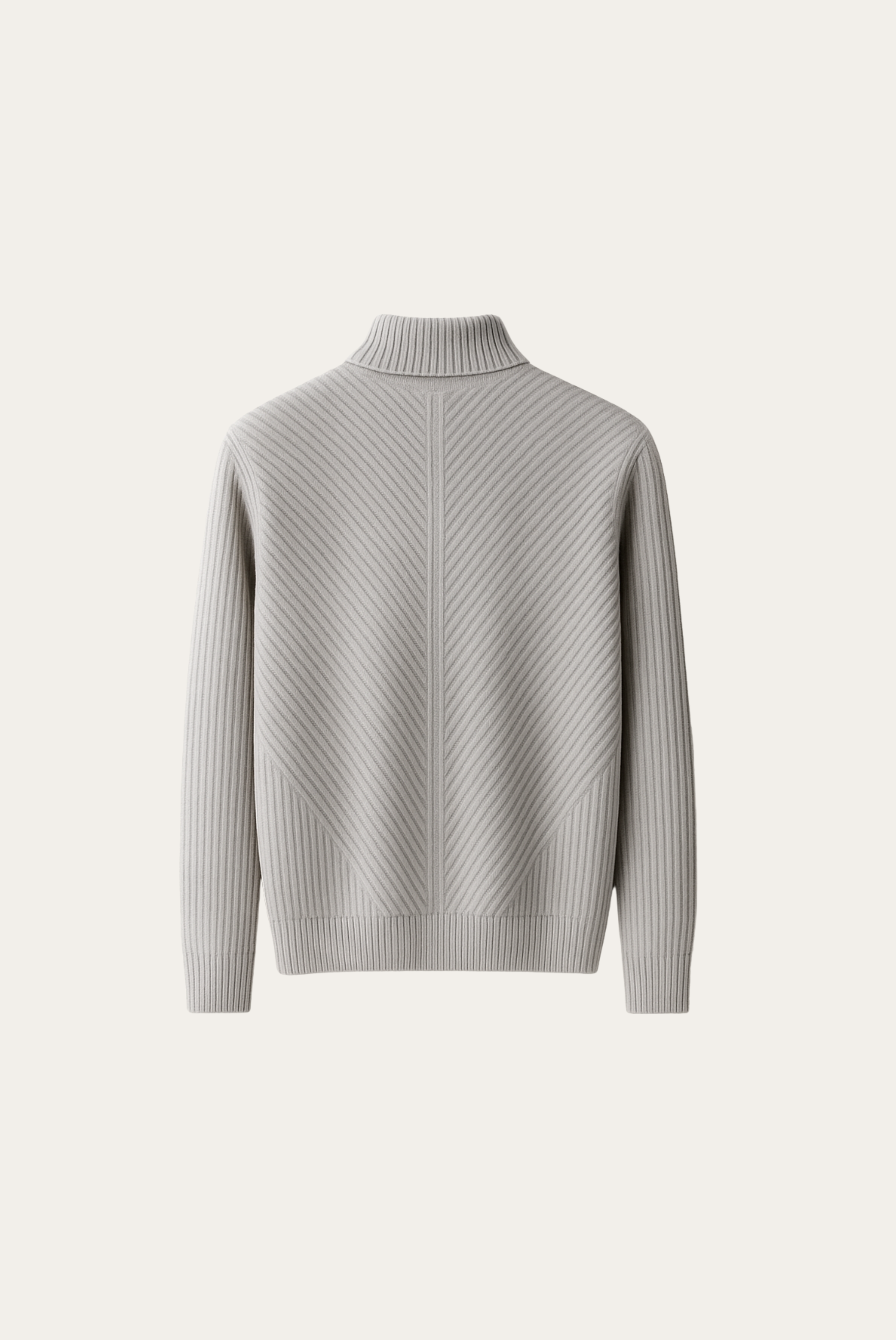Gri Ribbed Cashmere Kazak 7