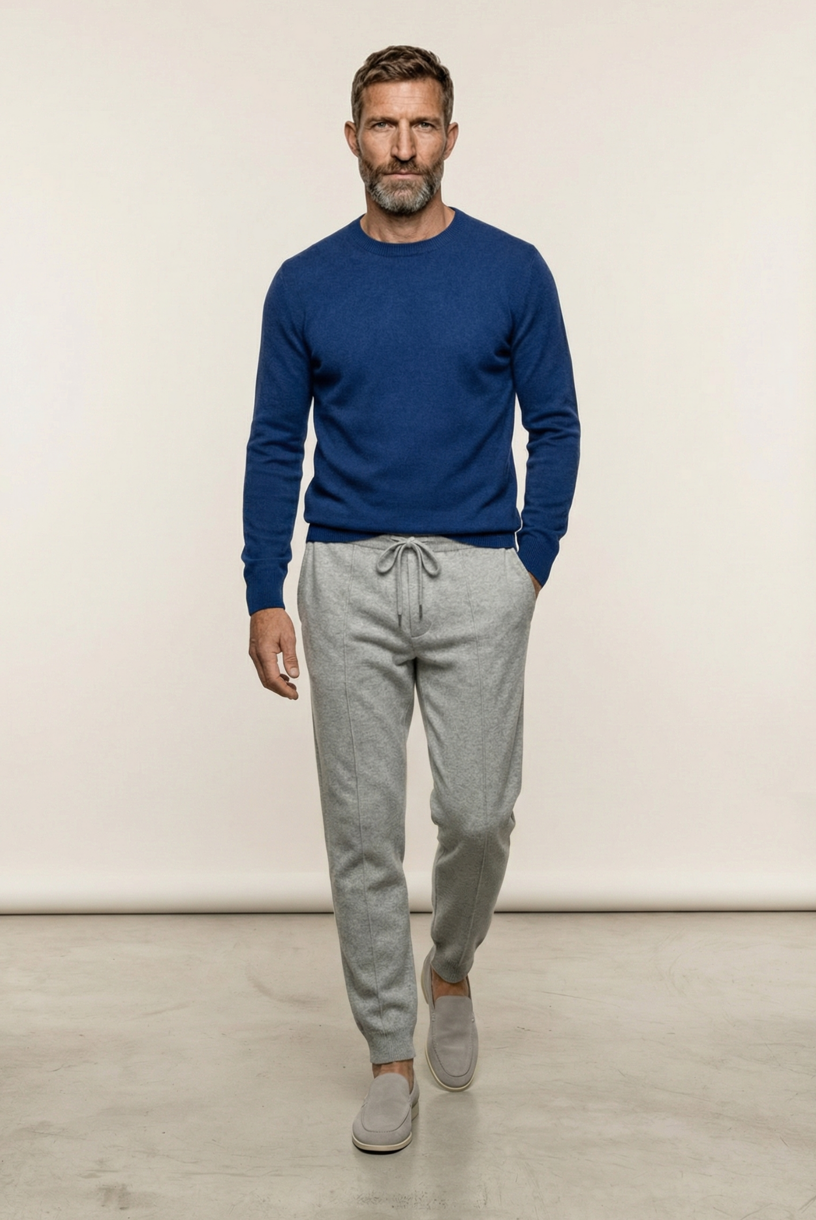 Mavi Cashmere Bisiklet Yaka 5