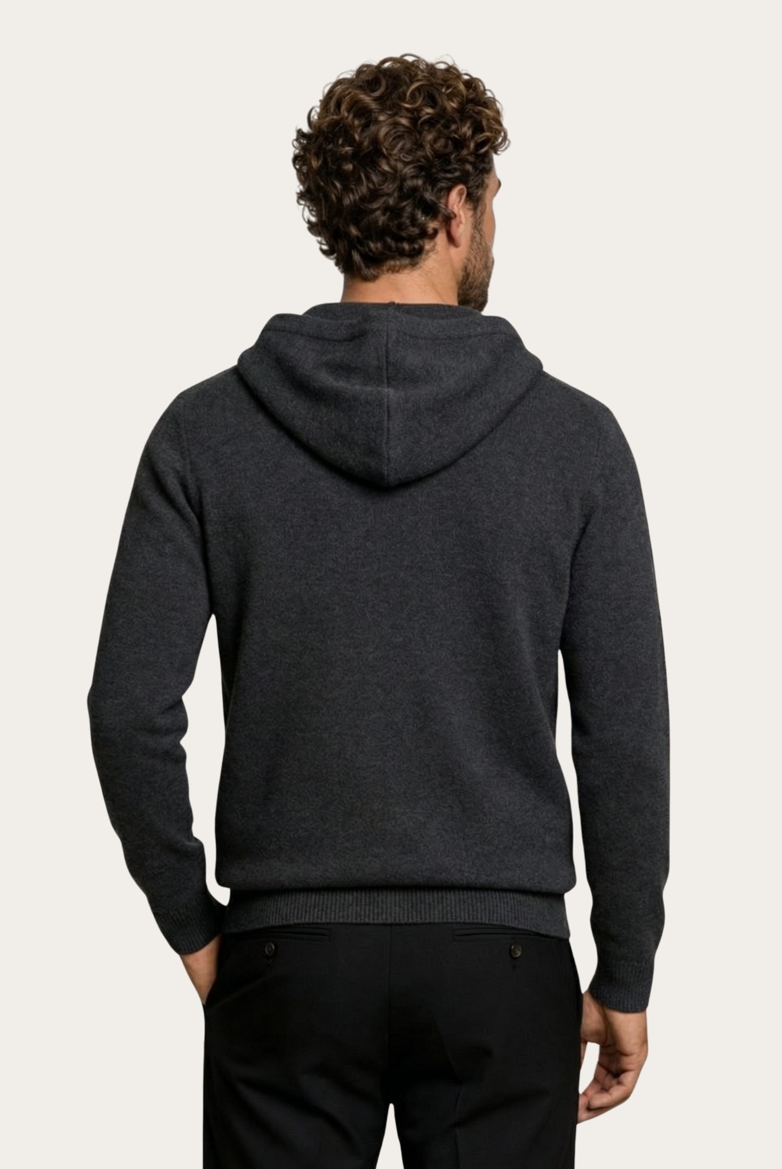 Koyu Gri Premium Cashmere Yelek 2