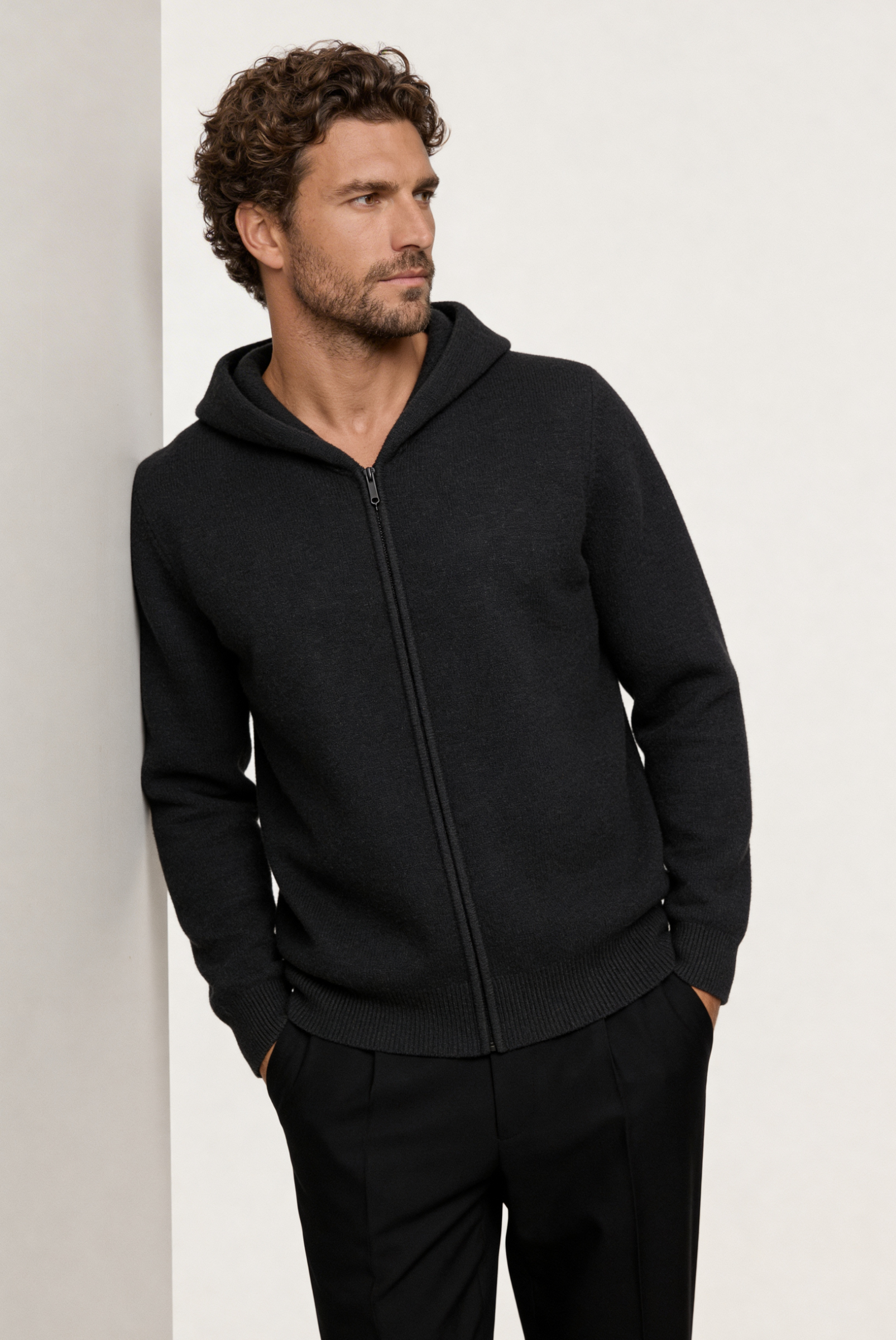 Koyu Gri Premium Cashmere Yelek 4