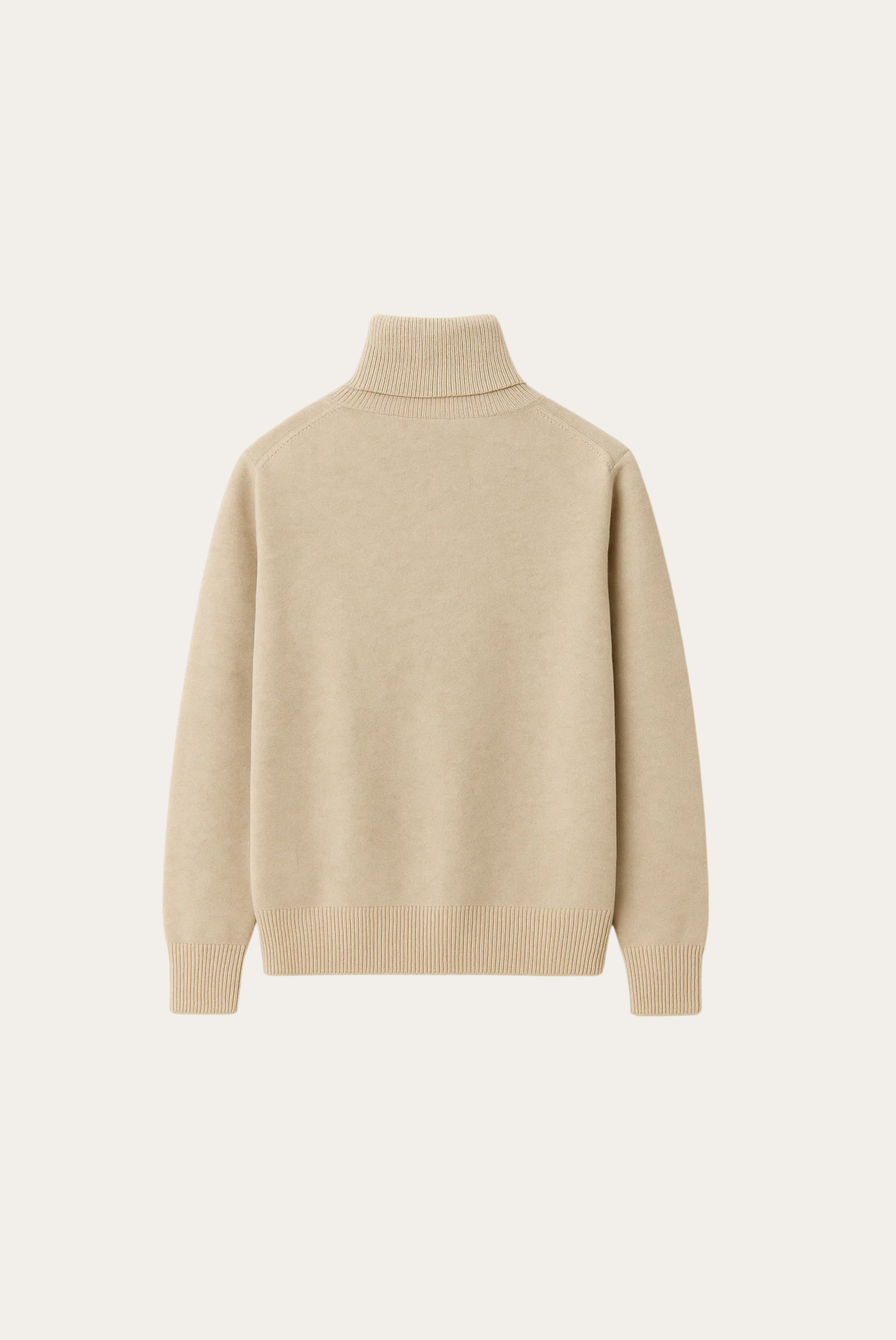 Bej Cashmere Balıkçı Yaka 7