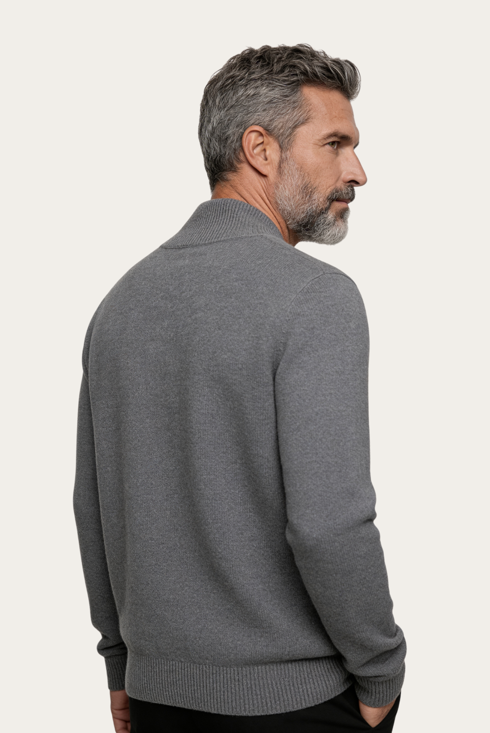 Gri Cashmere Hırka 2