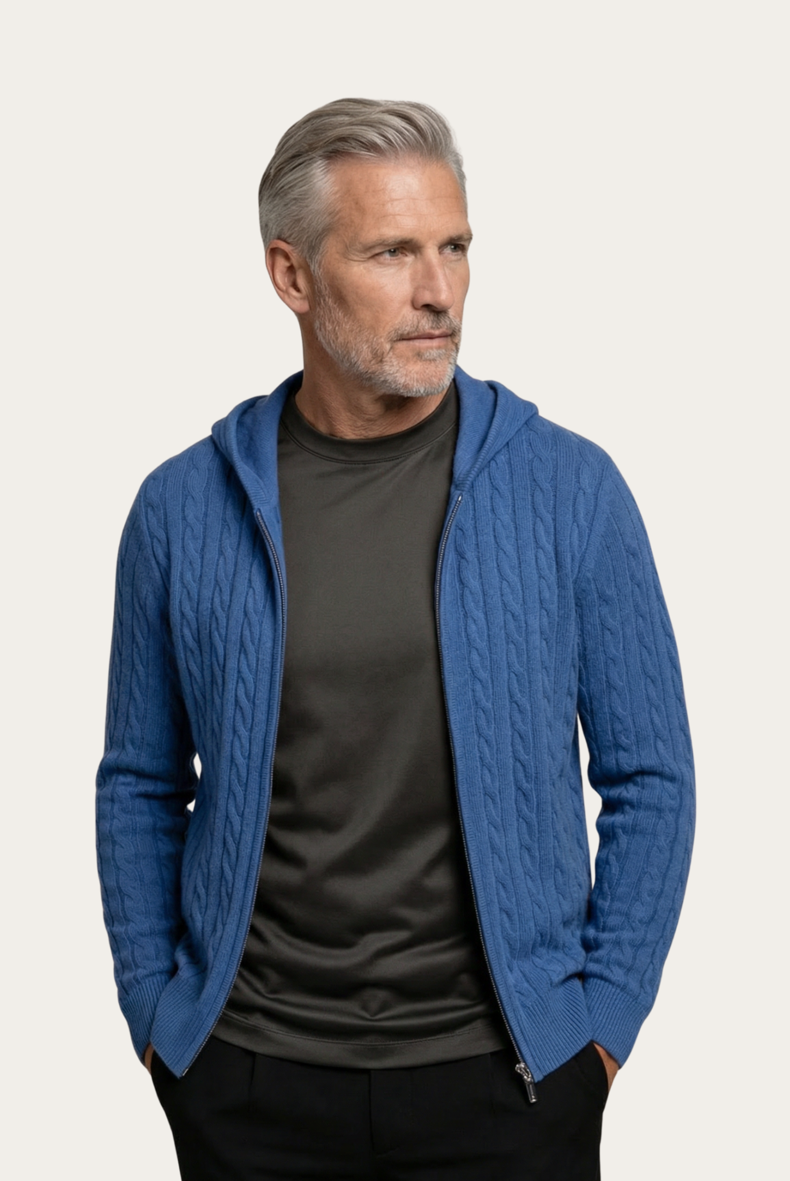Mavi Cashmere Zip Ceket 1