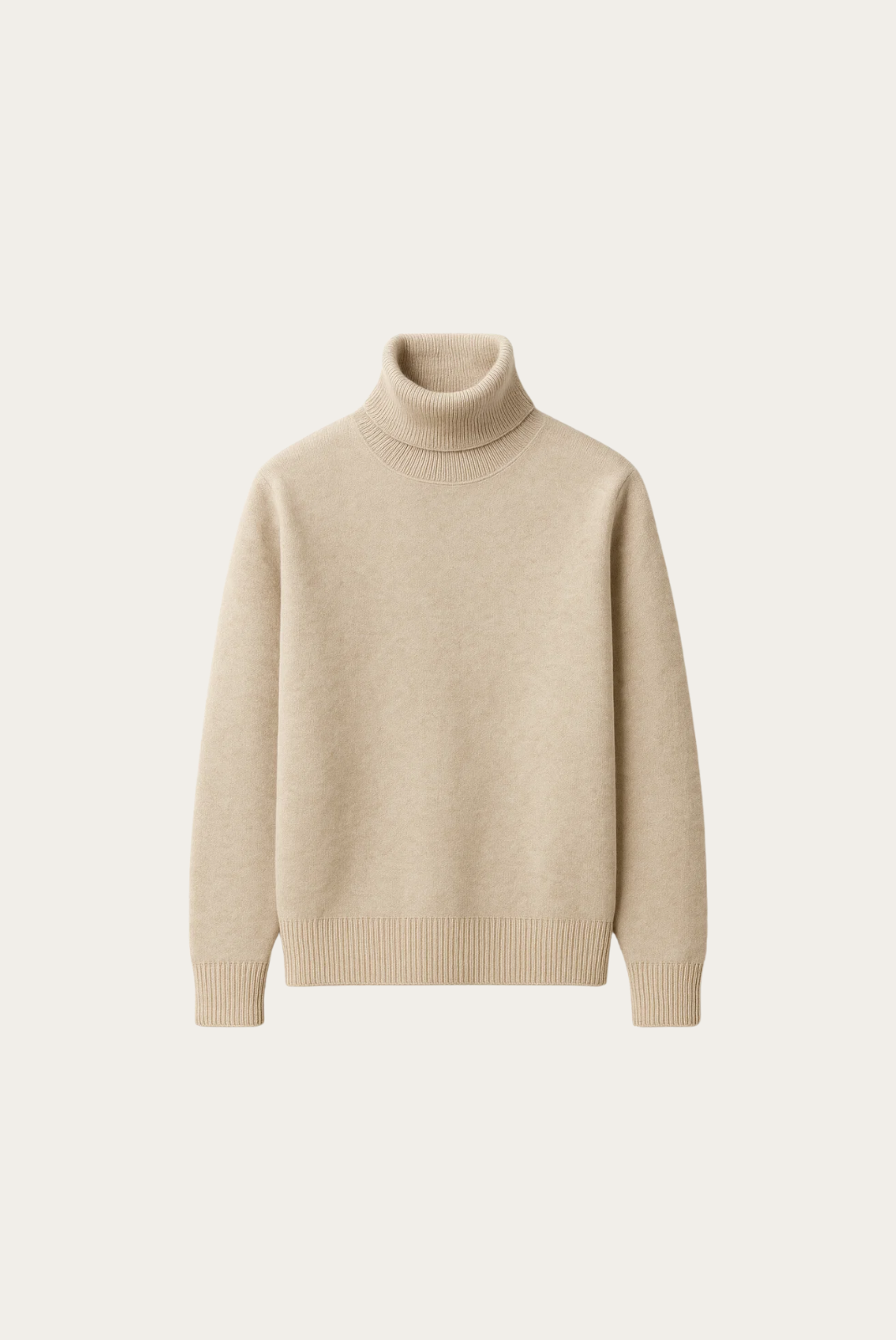 Bej Cashmere Balıkçı Yaka 6