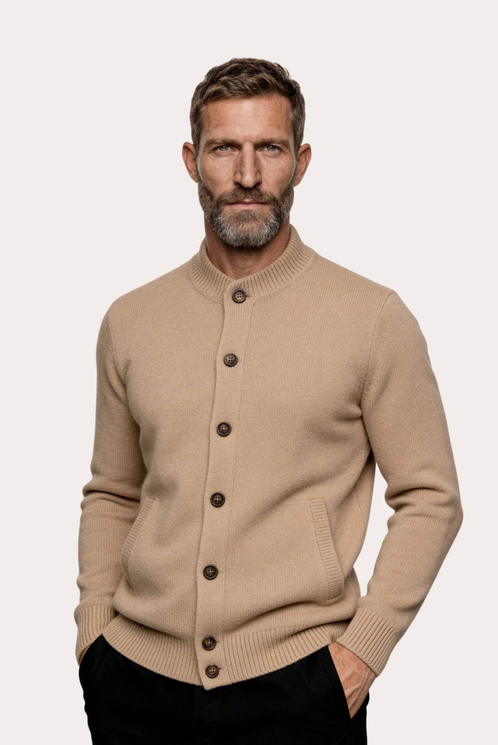 Deve Tüyü Cashmere Hırka 1