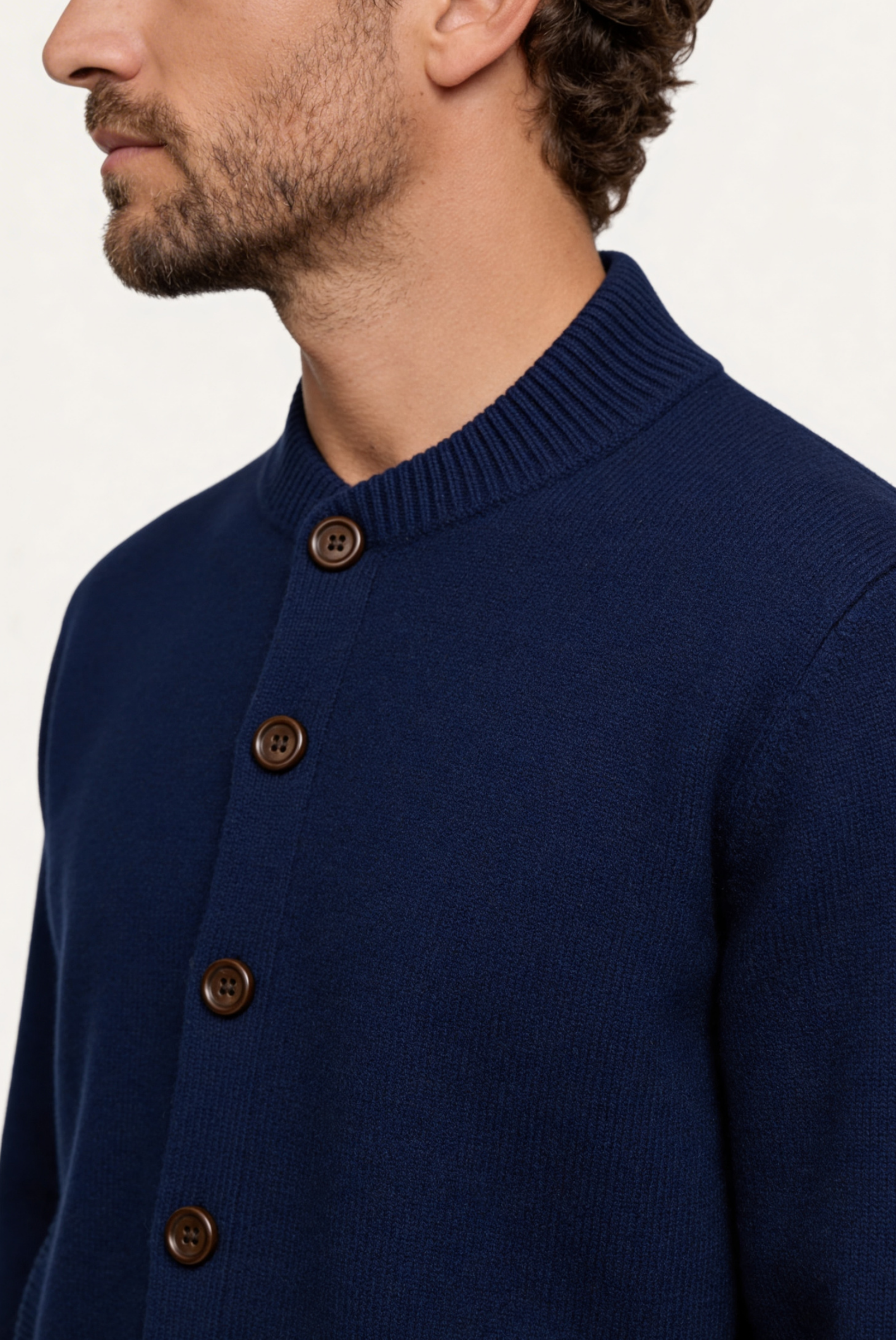 Lacivert Mavi Cashmere Hırka 3