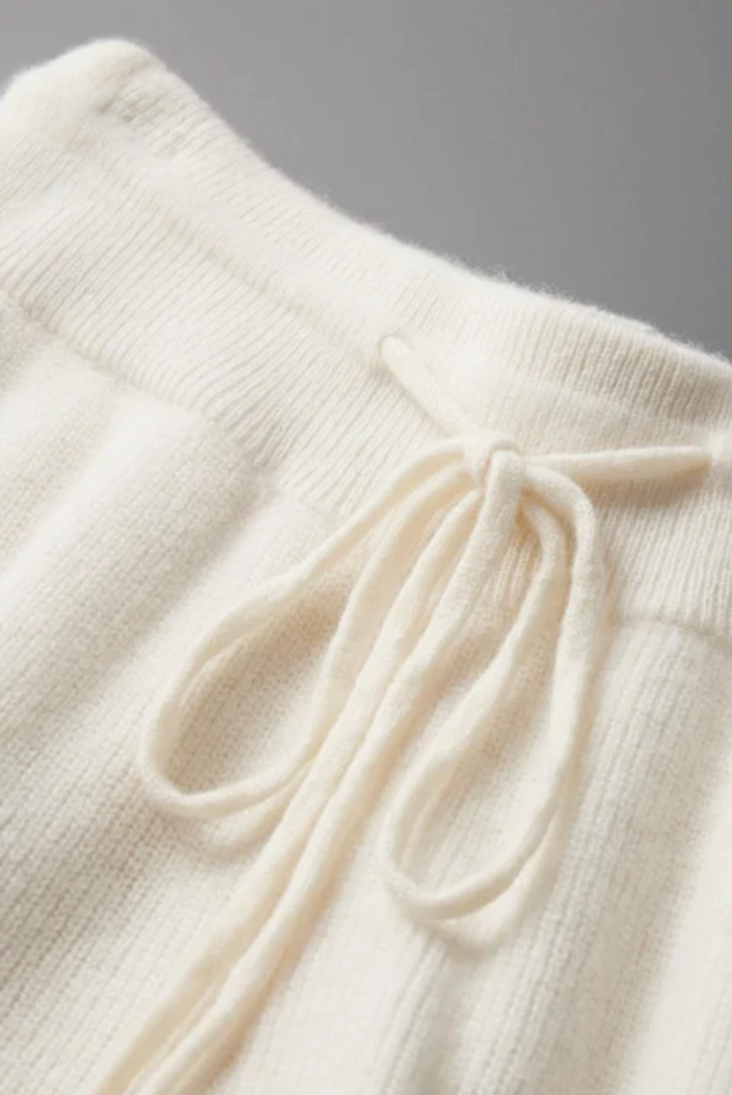 Beyaz Wool Eşofman Altı Set 5